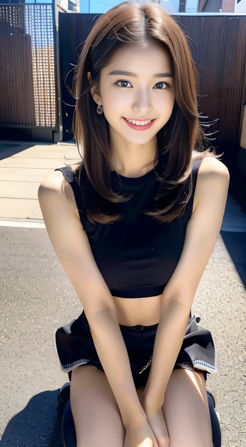 (((32K,very high res, high detailing, highly accurate,Maiden 1:1.5))),Raw photo & realistic atmosphere,beautiful dark blue eyes,Detailed mouth,Glossy lips,Detailed eyebrows,Soft white skin that shines with every detail,,Eyes drawn in detail、Very beautiful eyes with azure eyes,Detailed lips、Very beautiful face,Very well-formed face、Lifelike face,shiny beautiful lips,Beautiful eyebrows,Infinite reality,Best design,(Insanely cute Japan -yeld hischool girl,,Beautifully shaped breasts,Very cute beautiful girl,Little Gilthy body,Outstanding style:1.5),Best Natural Makeup,Japanese ido,Korean Idols,Young sensual idol,Moist eyes,Dark Beautiful Deep Eyes,Beautiful butt,beauty legs,,camel's foot,:1.3),超A high resolution、,Natural and realistic face,Back lighting,Pure eyes are too cute,(((photorealisim,Photograph the whole body))),,Reality Live Action,(Fashionable earrings,,a necklace,A bracelet,gyuru,Glossy nail art,American Street Winter Fashion,outer,Unique skirt,Leather shoes,Calm and fashionable girl,light brown hair,short-hair,独奏,Lori,little smiling,full body Esbian,Show full-body fashion,Sit up,Show me your leather shoes, Only beauty young cute 15 year old girld girl with beau anarismeenage fashion magazine shoot,K-POP hobbyist,Fashion that seems to be in Koreatown:1.7),Shin-Okubo's Koreatown