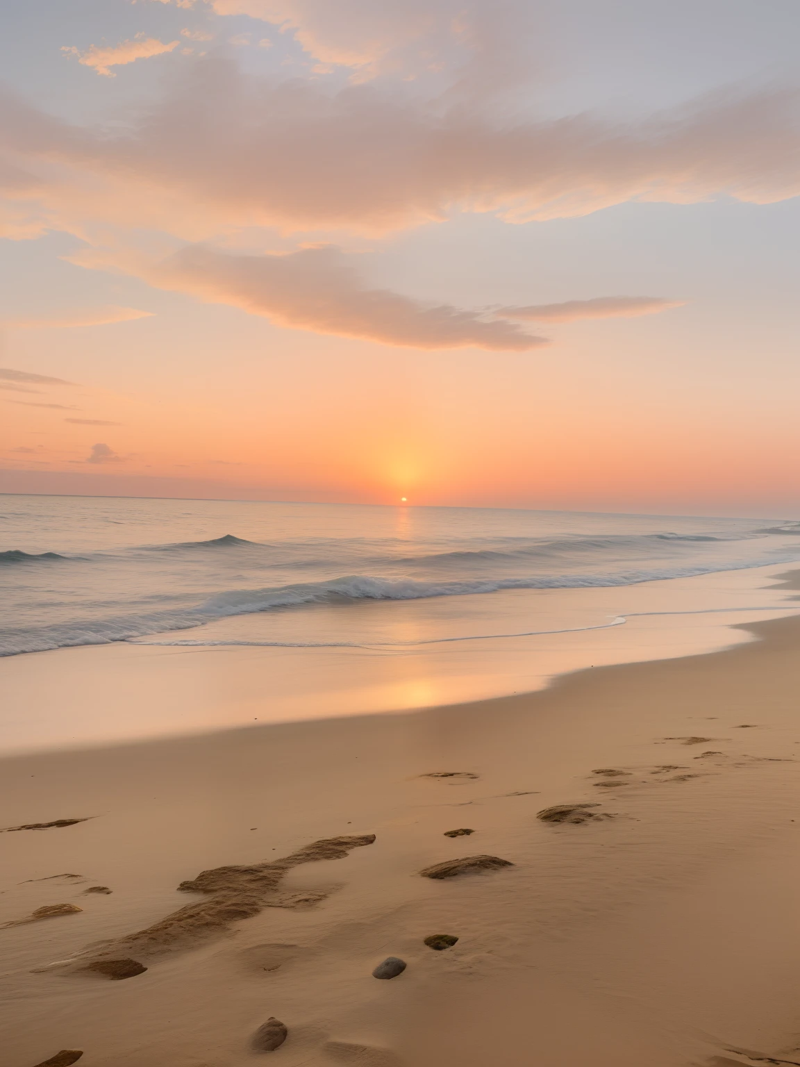 Beach , Sand , Sunset , Ocean , Warming , UHD , 8K