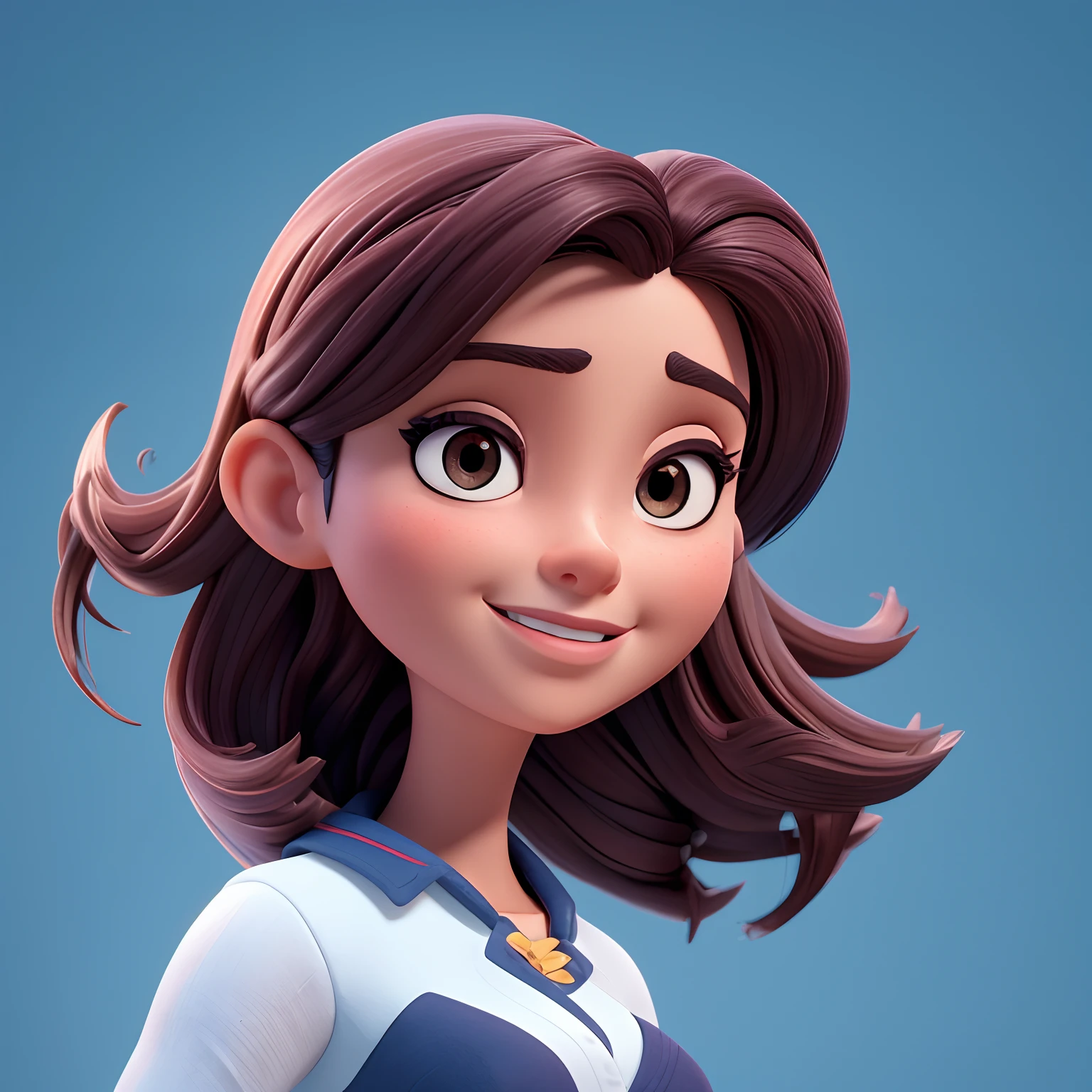 melhor qualidade,4k,HDR),Estilo Pixar,jovem de 26 anos,Retrato natural,deslumbrantes olhos pretos,pele clara,cabelos pretos,Businesswoman,terno formal,beautiful face,delicate features,lovely smile,postura confiante,iluminada pela luz suave do dia,fundo do horizonte da cidade,sombras sutis,dynamic compositing,cores vibrantes,meticulous attention to detail,Playful behavior, mas profissional,atmosfera acolhedora e convidativa,Flawless rendering,Texturas realistas,ultra-detailed facial expression,Expressive eyes and lips,fios de cabelo macios e brilhantes,Subtle makeup enhancing your natural beauty,terno perfeitamente adaptado acentuando sua figura,sofisticado, but affordable,Creative and inspiring spirit,Portrait Capturing Your Ambition and Determination,Foco e movimento intensos em seus olhos,movimento gracioso e postura equilibrada,Creating a sense of movement and energy in the artwork,Breathtaking clarity and sharpness,efeito tridimensional imersivo,perfect  lighting,Illuminating your features in a flattering way,paleta de cores equilibrada e refinada,com estalos de tons vibrantes,melhorar o impacto visual geral,Finding the right balance between realism and stylization,showing her in a moment of triumph and confidence,uma obra-prima atemporal,showcasing the beauty and strength of the modern woman.