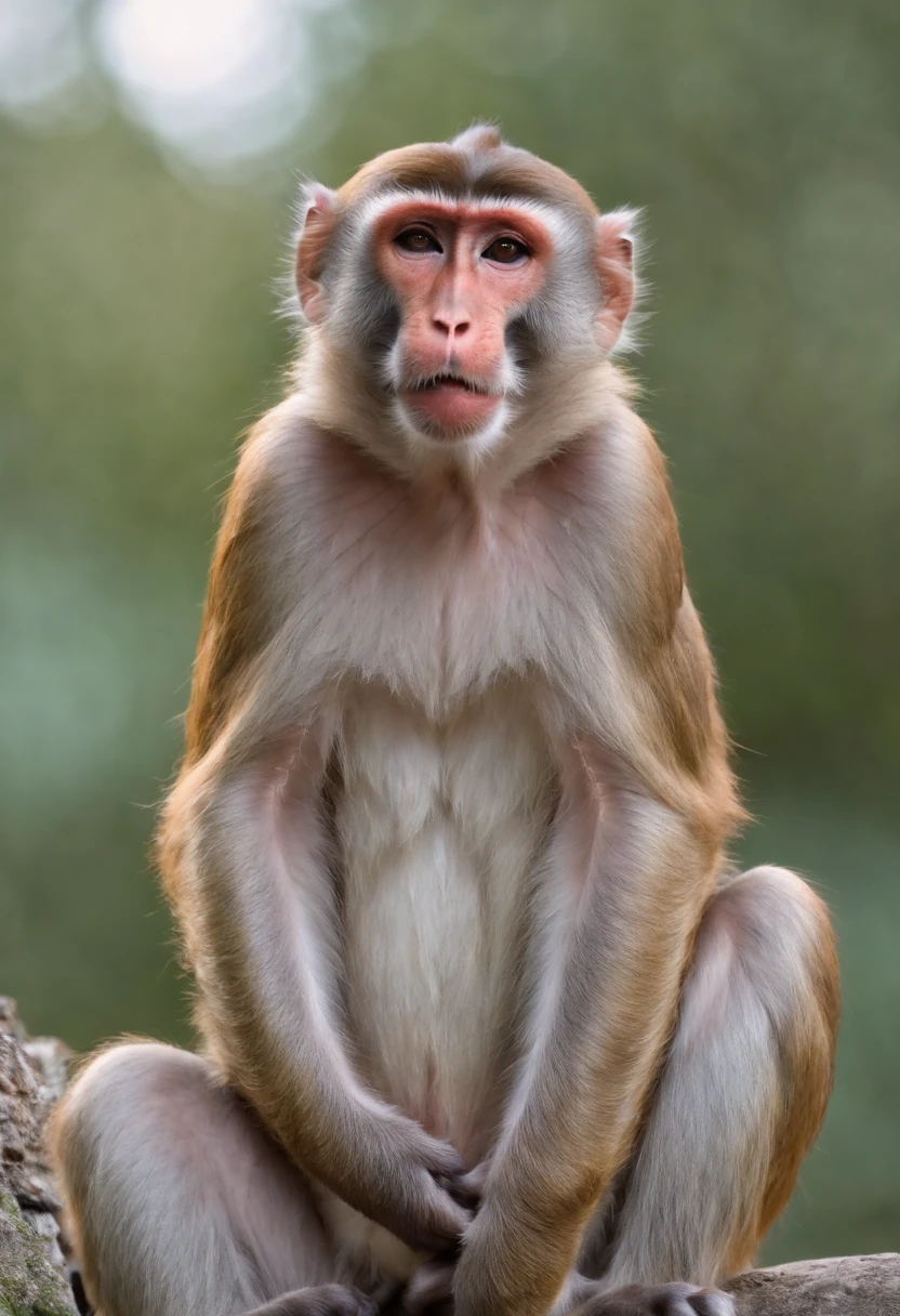 Perfect centering, macaque, Wear a jacket, Wearing sunglasses, Wearing headphones, cheerfulness, Standing position, Abstract beauty, Centered, Looking at the camera, Facing the camera, nearing perfection, Dynamic, Highly detailed, smooth, Sharp focus, 8K