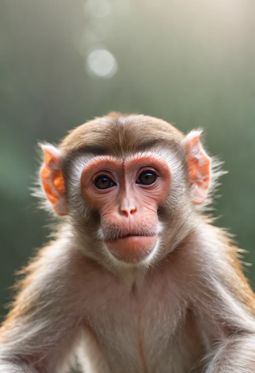 Perfect centering, macaque, Wear a jacket, Wearing sunglasses, Wearing headphones, cheerfulness, Standing position, Abstract beauty, Centered, Looking at the camera, Facing the camera, nearing perfection, Dynamic, Highly detailed, smooth, Sharp focus, 8K