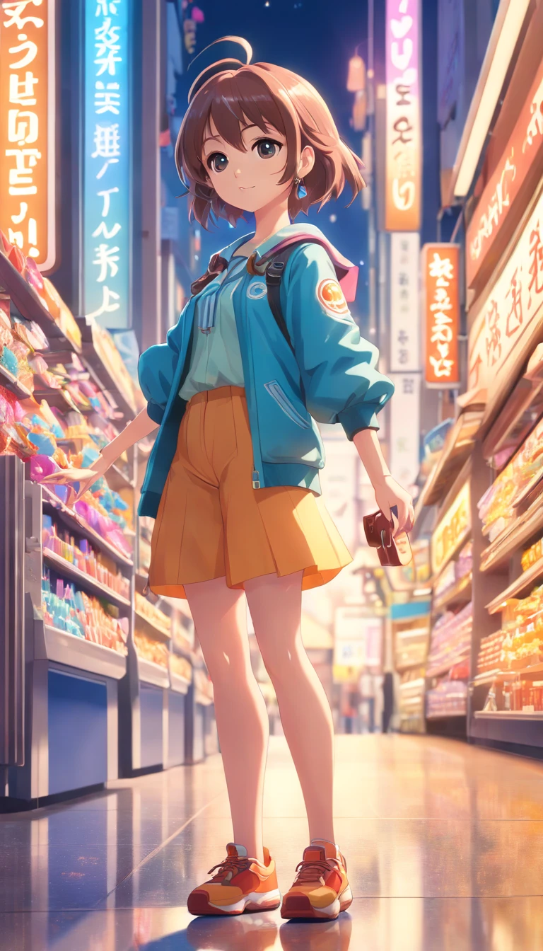 (Full body posing:1.5), (colorful:1.2), (extremely detailed CG unity 16k wallpaper:1.1), (Denoising strength: 1.45), (tmasterpiece:1.37), Loli chibi style doll, She must have long curly hair in Christmas tones. Your eyes should be big and bright, 3d toy, cyberpunk style, chibi, simple background, 3D MODEL, TOYS, VIVID COLORS, STREET STYLE, HIGH RESOLUTION, A LOT OF DETAILS, CANDY COLORS, BIG SHOES, FASHION TRENDS, 3d rendering, ip, c4d, blender, PIXAR, god rays, sparkle, glowing light, best quality, UHD, award winning