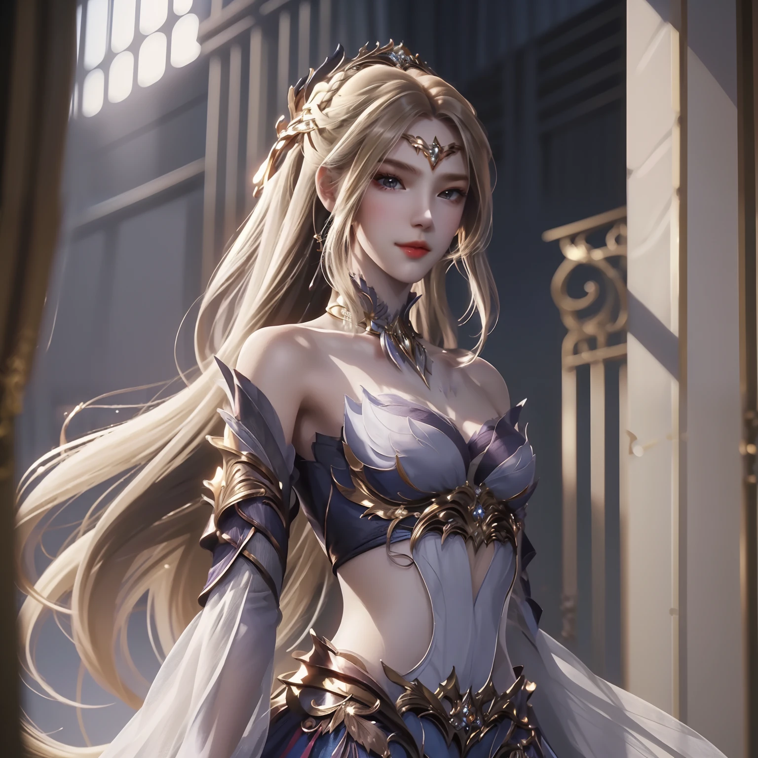 1girll,Hoodie,Blonde hair, Very long hair, cropped shoulders, feathers hair ornament, headphones around their necks, City,Night,Outdoors,8K high-definition ,Long legs