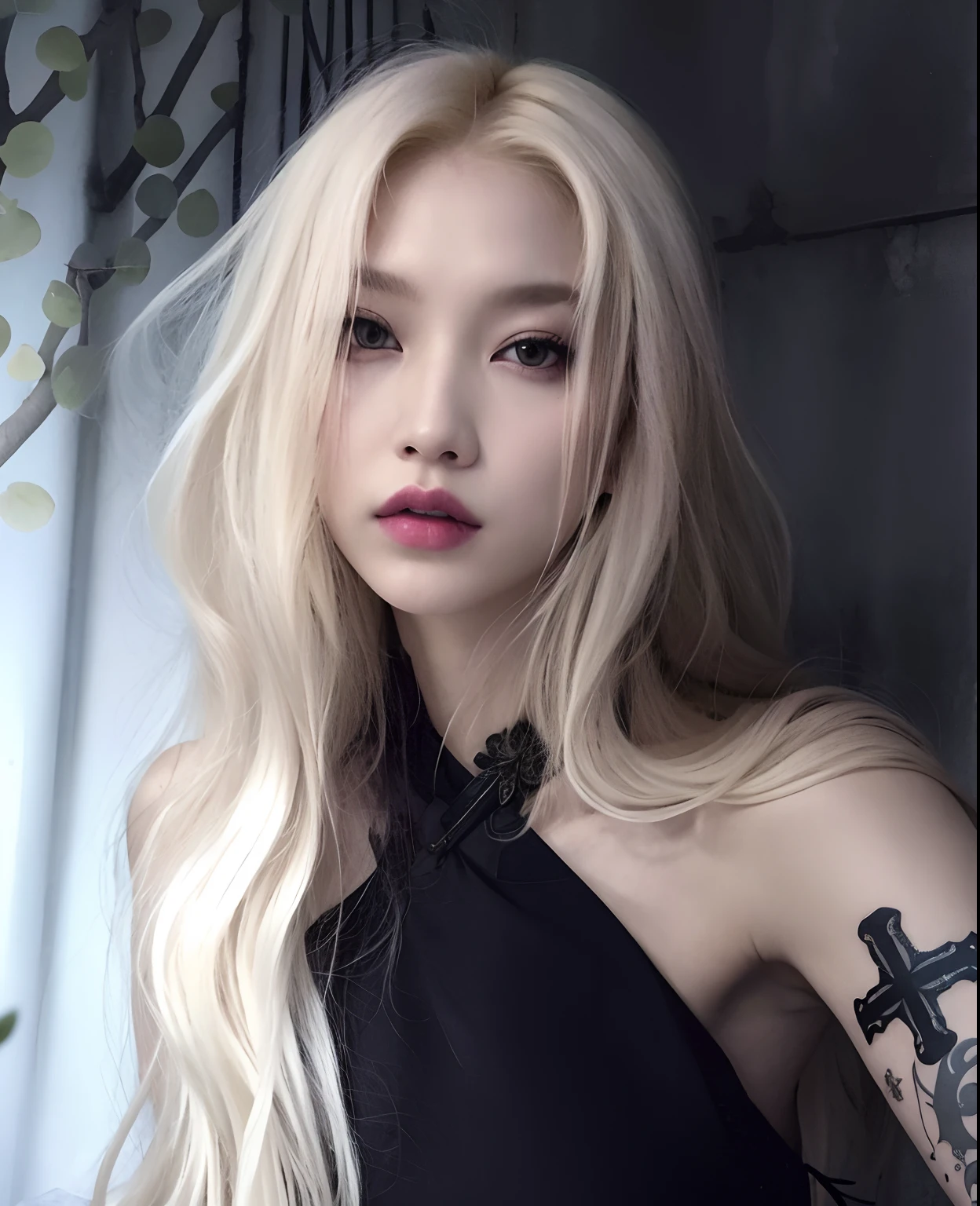 Jennie Blackpink with blue eyes