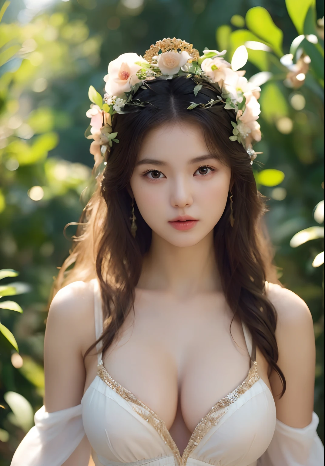 1girl, (beauty breast), (upper body), ((transparent wear)), (erotic_), (masterpiece), kim Yoo-jung, (aphrodite goddess), pretty young face (Russian) (Asian), adept art, very best quality detailed face:1.5, room (blur background), (8k HD graphic, (soft and chill light), best quality detailed ultra highres:1.2 dynamic lighting, artstation, winner photography, volumemetricslighting),