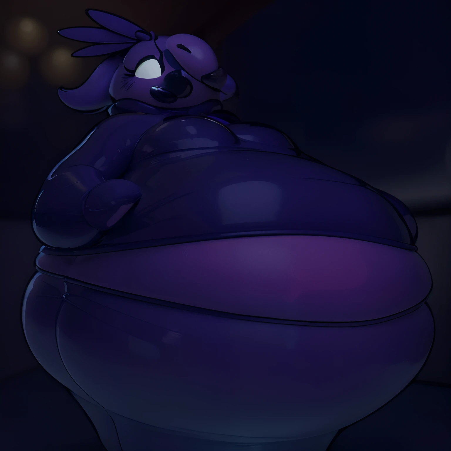 (best quality,4k,8k,highres,masterpiece:1.2),ultra-detailed,(realistic,photorealistic,photo-realistic:1.37),blueberry inflation,ssbbw,obese,furry,anthro,inflating,balloon,fruit-filled,round and plump,visibly expanding,comic style,puffy,fluffy,fuzzy texture,playful expression,delicate shading,plush and vibrant colors,squishy,juicy,latex material,shiny surface,glowing,gleaming,soft lighting,funny,whimsical,amusing atmosphere,teasing,entertaining