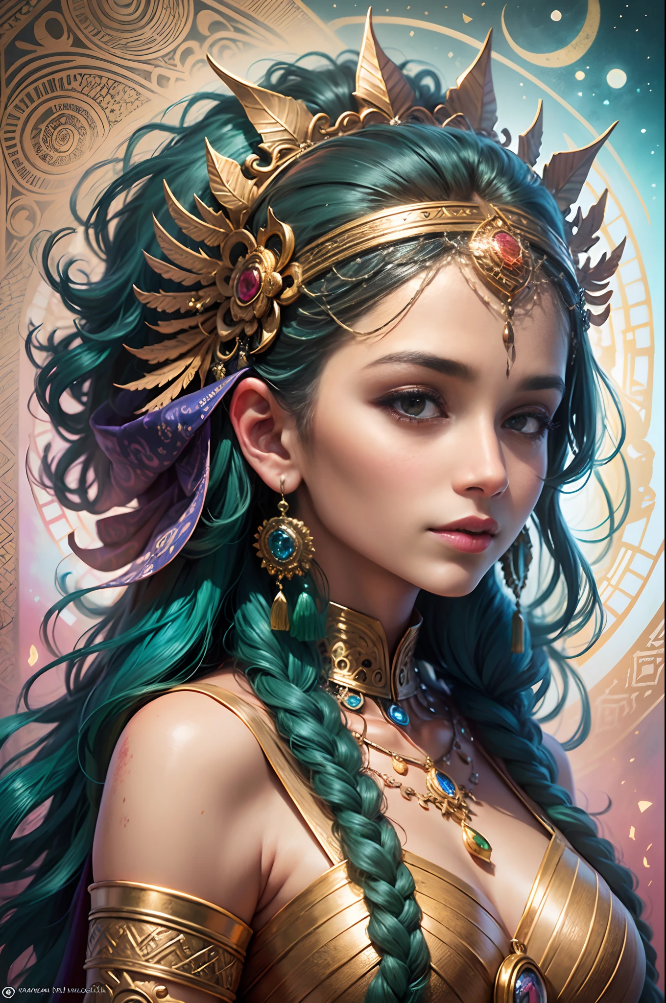prompt:Generate a breathtaking and award-winning image of a kerala munnar art piece featuring earth goddess in the highest resolution, emphasizing intricate details, vibrant colors, and a sense of devotion, using traditional pigments and lighting techniques for an authentic portrayal, and apply enhancements for an outstanding visual impact, HD quality style:Fantasy Art --auto --s2