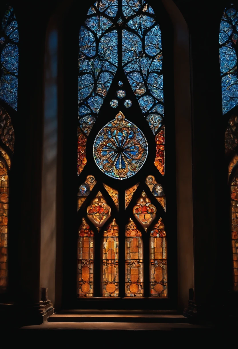The image of a black background with a small window in the center that is bright represents a decision made in silence