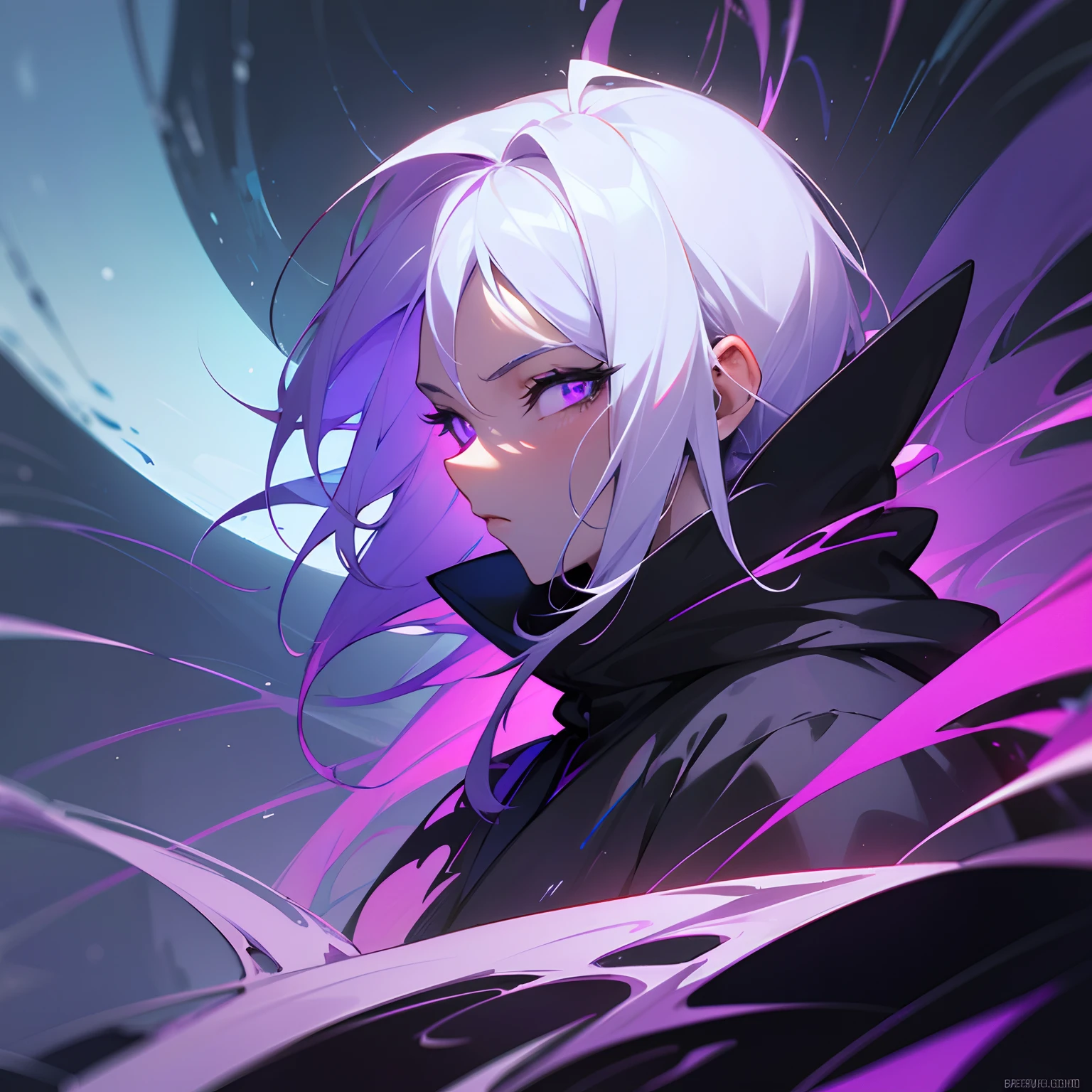 (masterpiece), best quality, expressive eyes, perfect face, ultra hd, super high definition, super high quality, no imperfections, pinnacle of all art, mind boggling, hyper detailed, super detailed, super splendid, super perfect, hyper perfect, very detailed, very eye pleasing, 8k super resolution, very brilliant art
1male with white hair purple glowing radiant eyes close up side view , wearing black hoodie, background , futuristic night city color theme black and purple