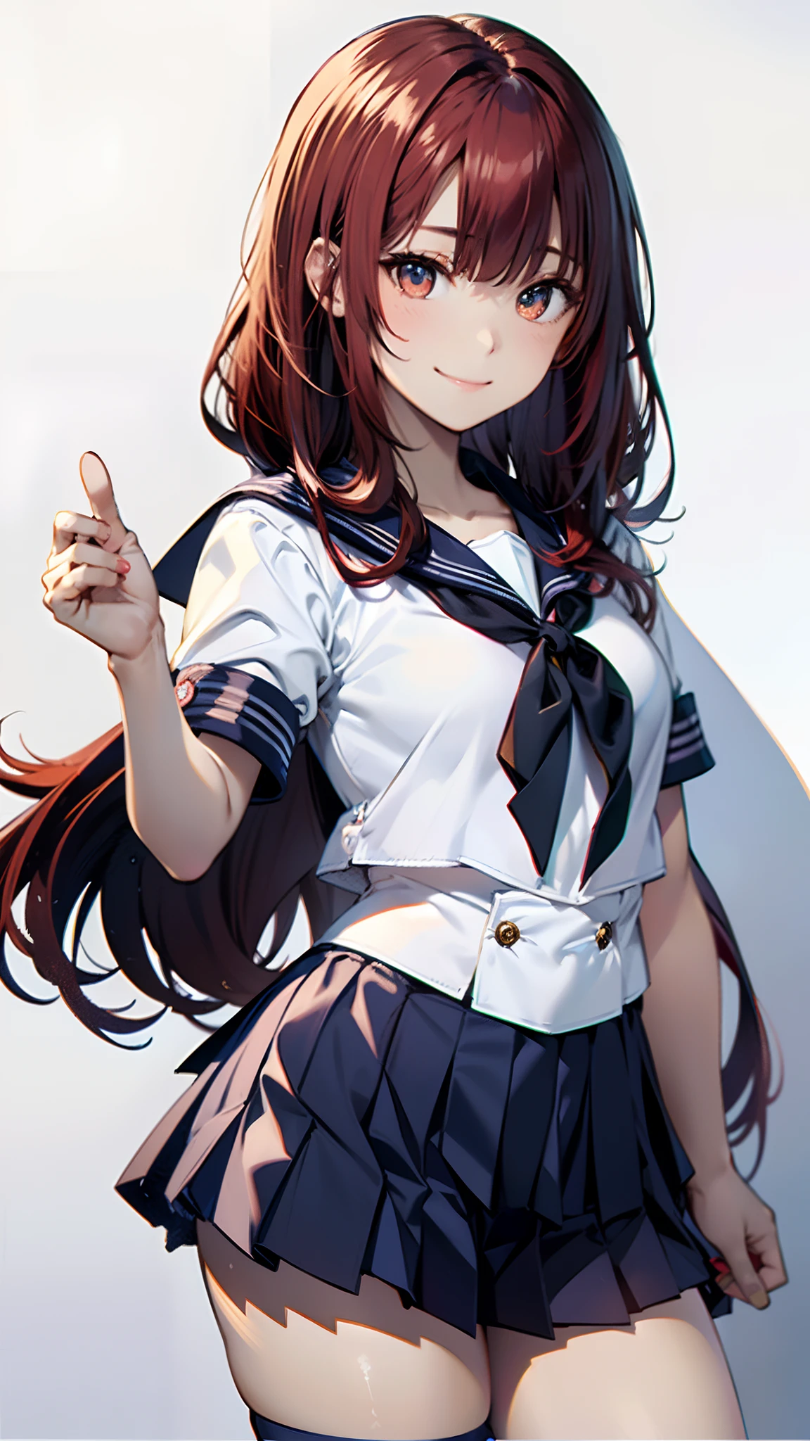 highest quality、one girl,full body figure、、Perfect five-finger、two perfect legs、two perfect legs、Tachibana Arisu、 shy face、perfect thing、detailed description、small details、detailed face、mini skirt、erotic pose、brown_hair, long_hair, brown_eyes, bow, hair_bow, upper_body, blue_bow, closed_mouth, bangs、turn around、look back、Pose that emphasizes the buttocks、White panties、whitepanty、I can see your panties、school uniform、high school uniform、blazer、Skirt flip、lift skirt