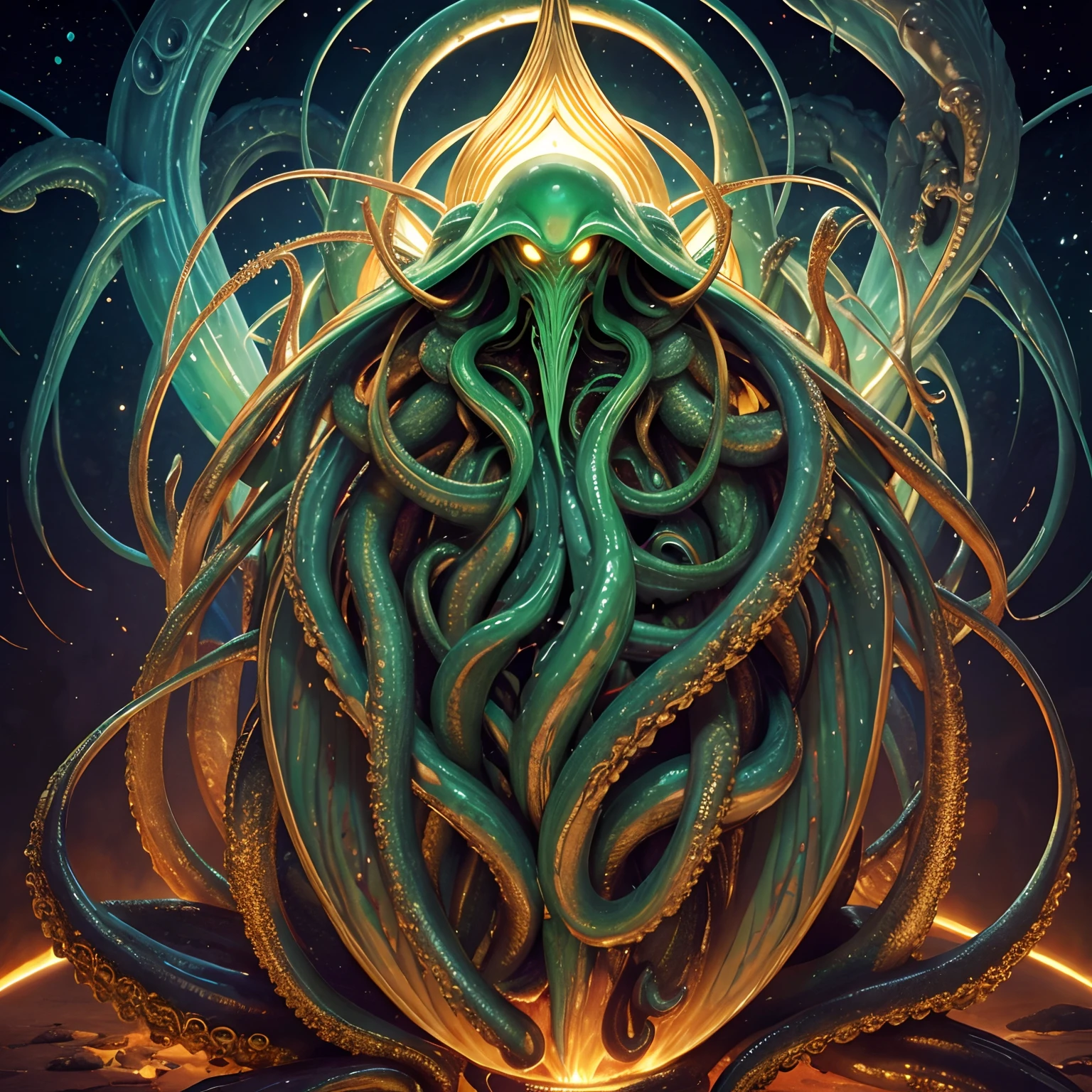 {NEO GOD}{an alien}{Chemicals}{Deities}{vhorrified}{Deities々Right}{Beautiful shape}{an oil painting}{hight resolution}{devastated}{Buddha}{Rainbow flesh}{Ultimate form}{Another dimension}{kosmos}{mistic}masterpiece , best quality , ultra-detailed{cthulhu mythos}{goddes}{MuCoi}{mucous membrane}{tentaculata}{worm}{Nyarlathotep}{High Quality}{symmetry}