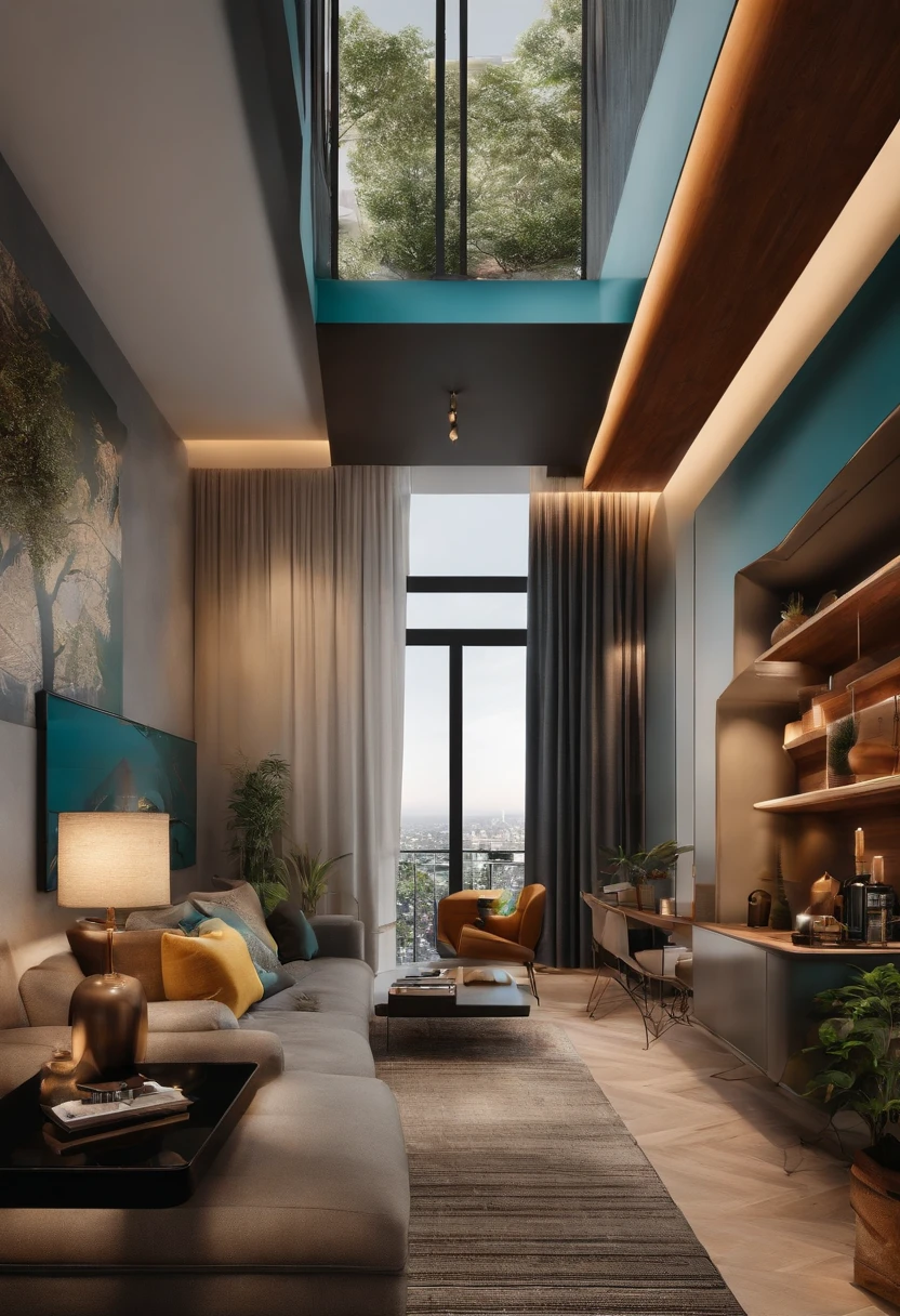 crie fachadas comerciais duplex moderna