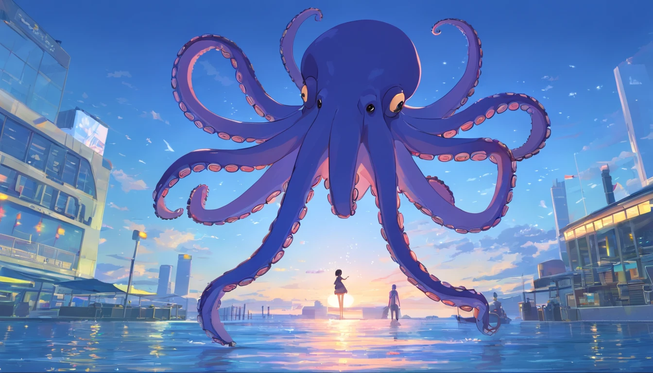 <lora:octopus_v0.5:1>
1girl, octopus, animal, kiss, couple, street, crowd, walking, holding, hug,, masterpiece, best quality, highly detailed