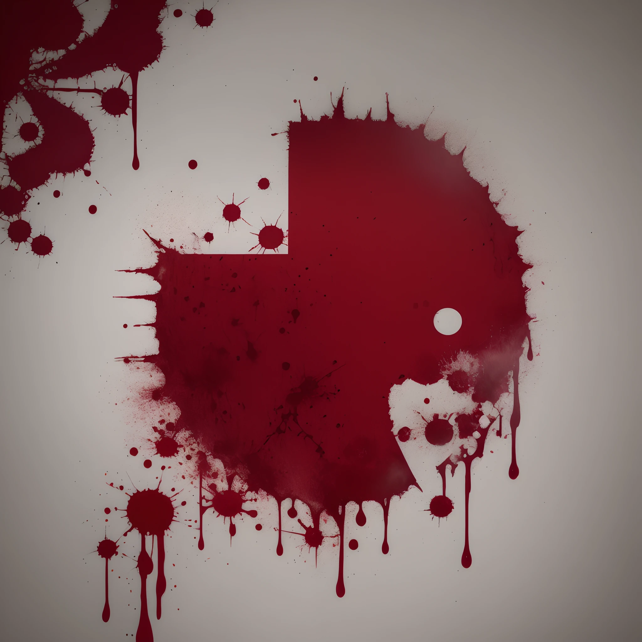 Japan flag with blood on it