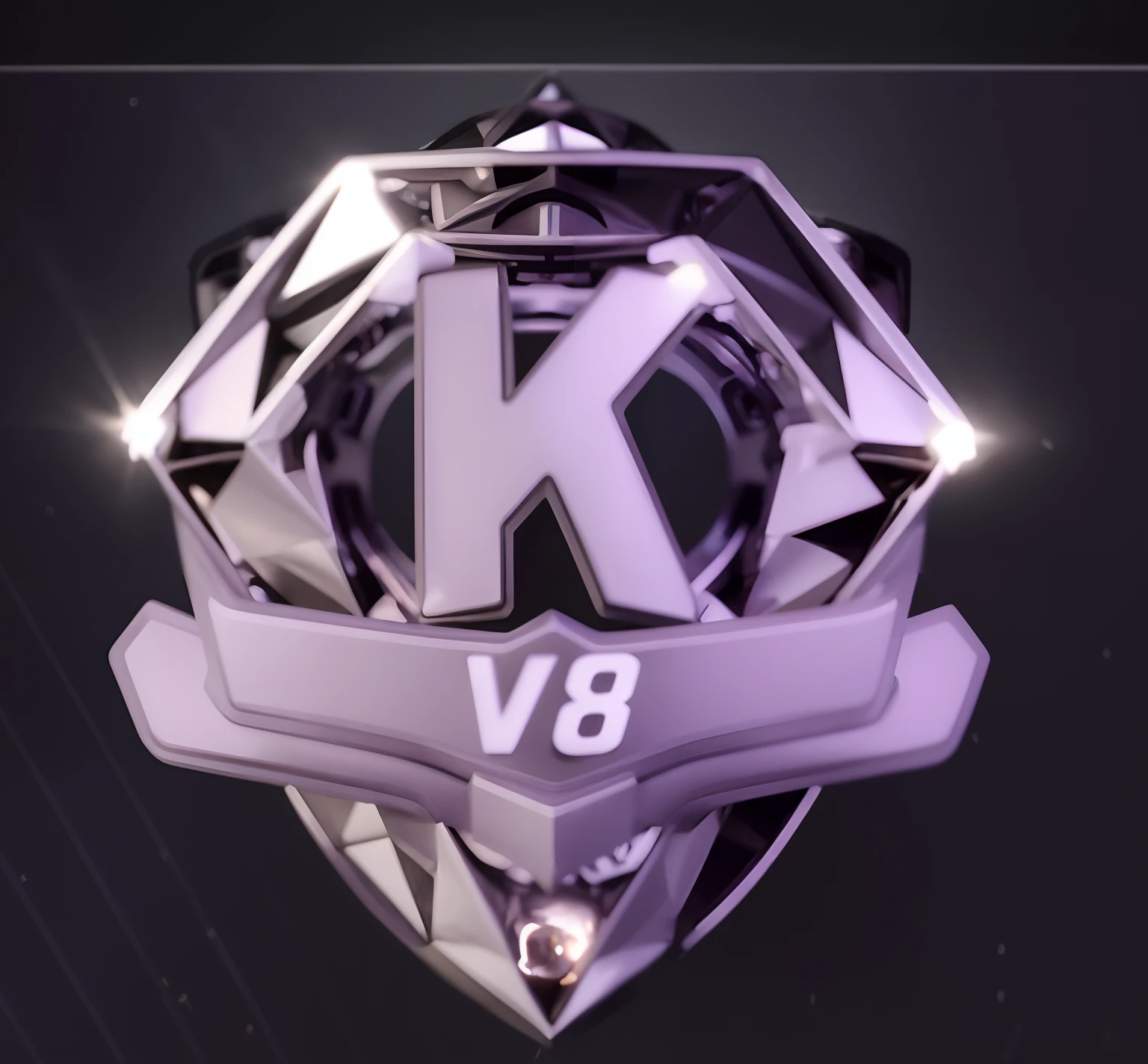 Close-up of the blue logo，There is a diamond on it, 8 k highly detailed ❤🔥 🔥 💀 🤖 🚀, 8K highly detailed ❤️‍🔥 🔥 💀 🤖 🚀, 8k realistic, 8K!!!!!, 8K style, 8K's HQ, 8K!, 8K!!, Playstyle 8K, 8K high quality
