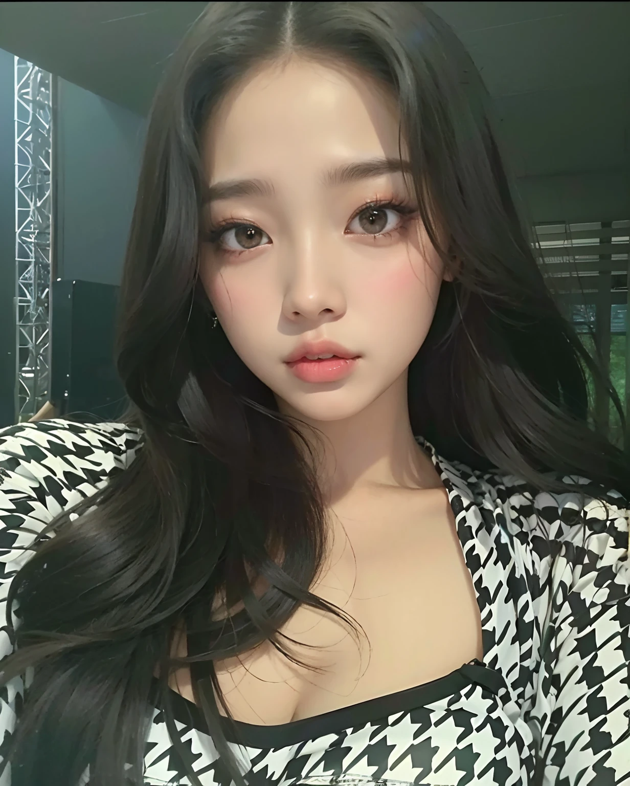 A closeup of a woman in a car with a teddy bear, Menina coreana, Ulzzang, linda mulher sul-coreana, wonyoung, Wonyoung linda, wonyoung ive, linda jovem coreana, Wonyoung Jang, Wony, estacionar a partir de-min, linda jovem coreana, Wonyoung do IVE, menina de 19 anos