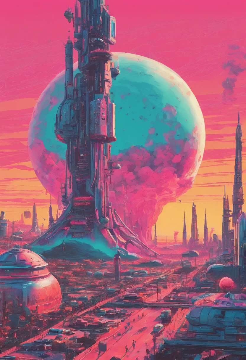 ,3D,Real Stick,textured,CGI,environment,((Simon Stalenhag)),concept,Environmental concept art&designs,SF、Gonda, the city of heat flames、volcanoes、A city surrounded by lava、Erupting volcano、Lava River、ren、Beautiful fece、Livable、rot
