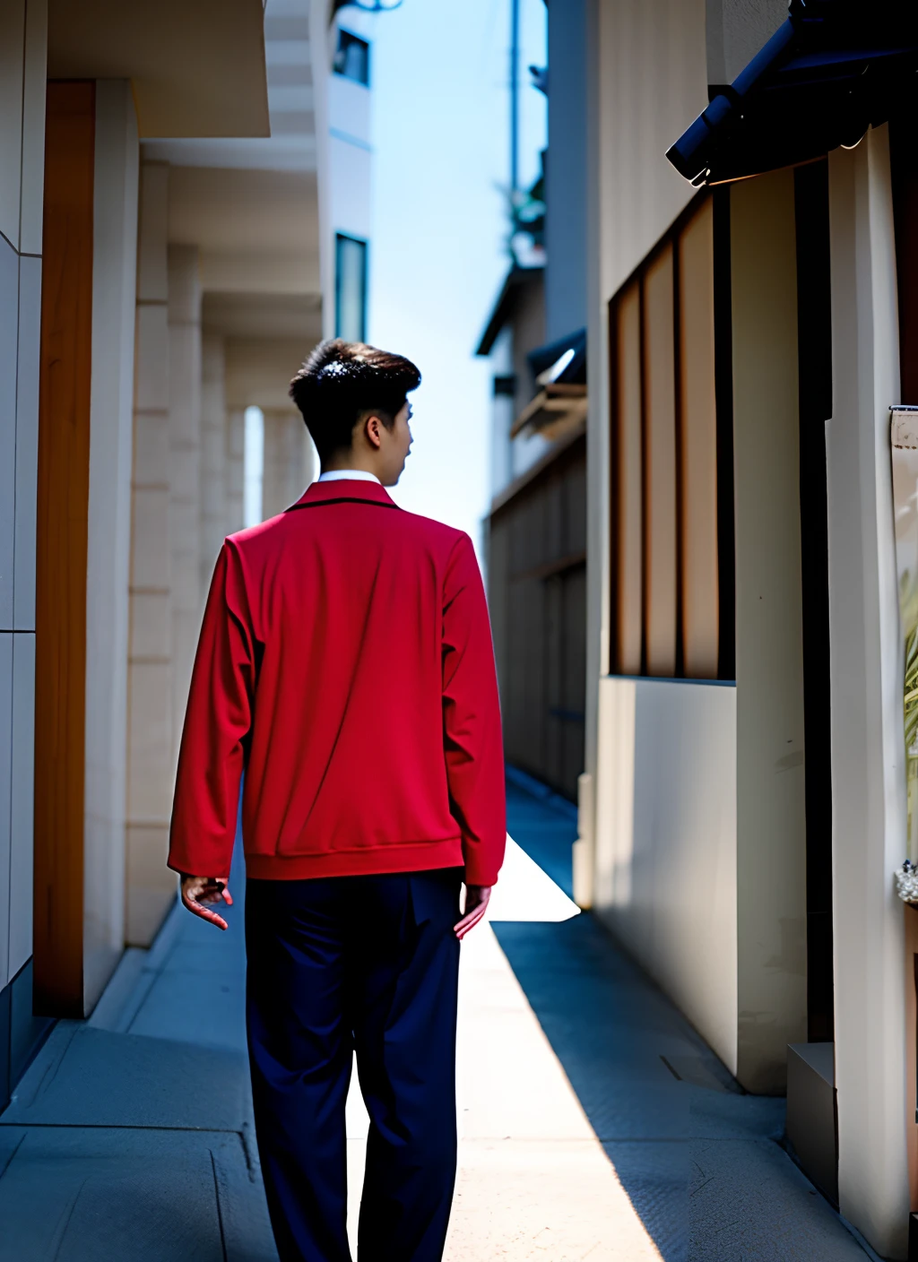 Japanese male urban back