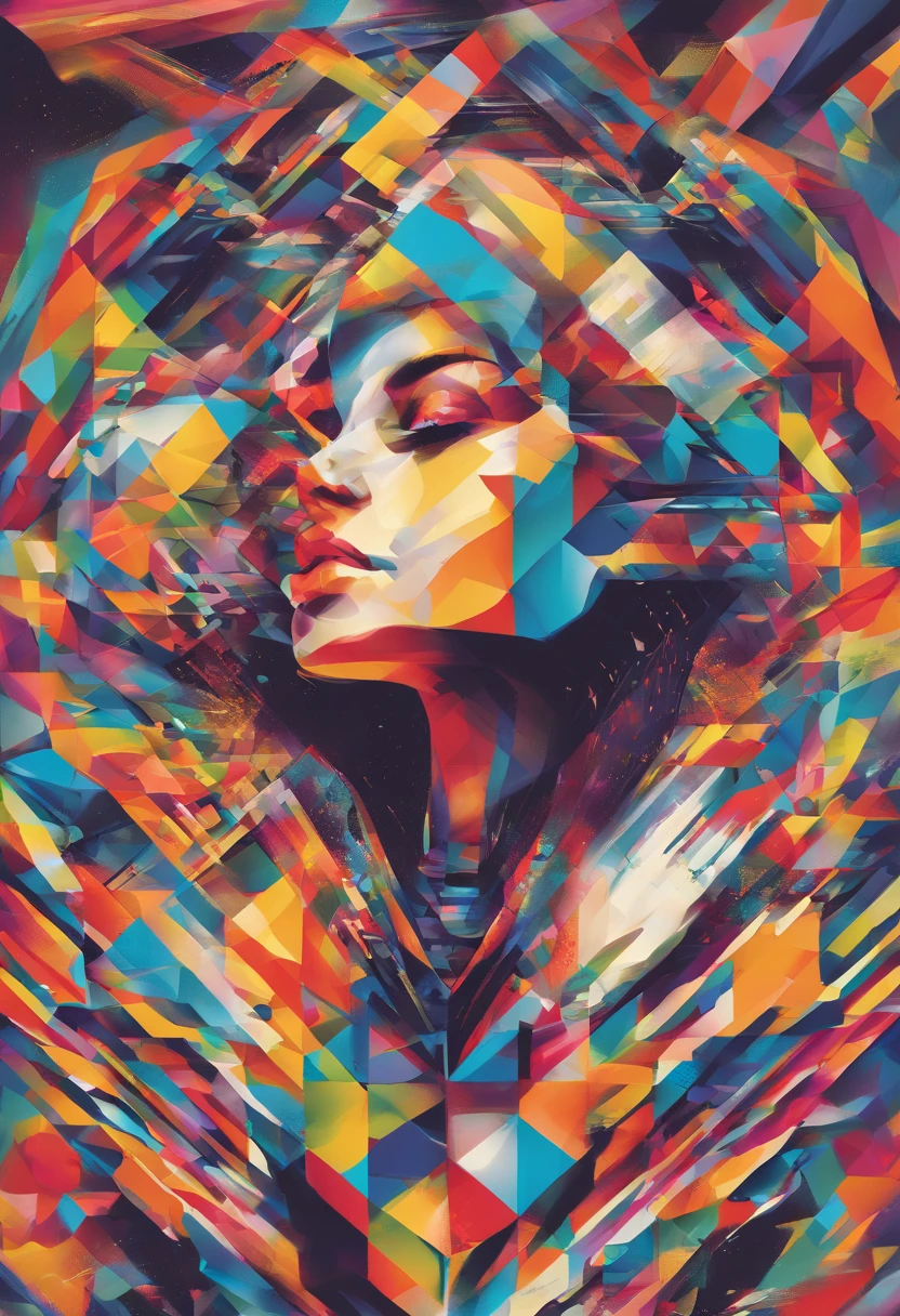(ovelha ),(melhor pose),(best angle), (better expression), Eduardo Kobra acolchoamento ,multidimensional geometric wall PORTRAIT, arte, Chibi,Yang08k, lindo, Colouring,