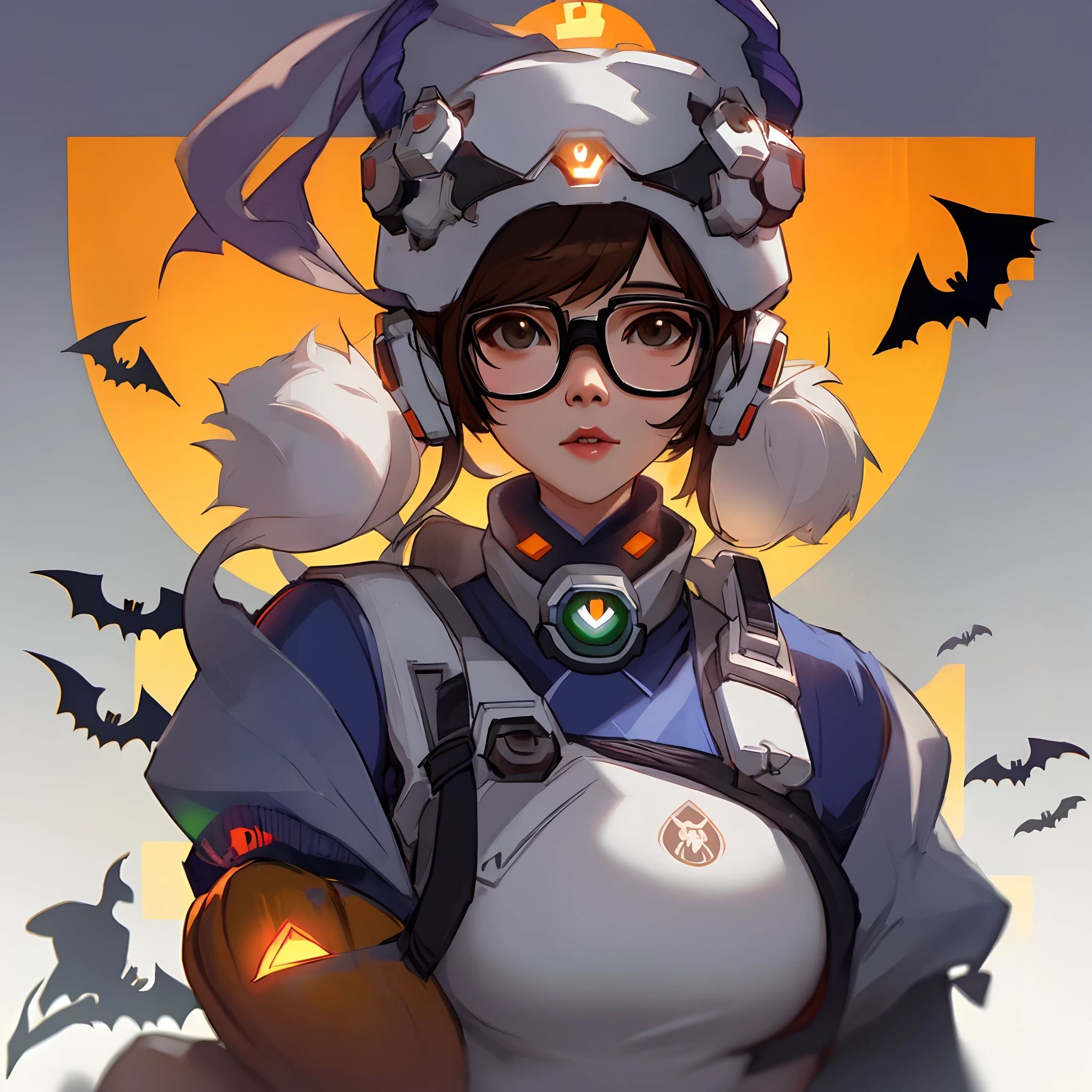 mei, overwatch, halloween