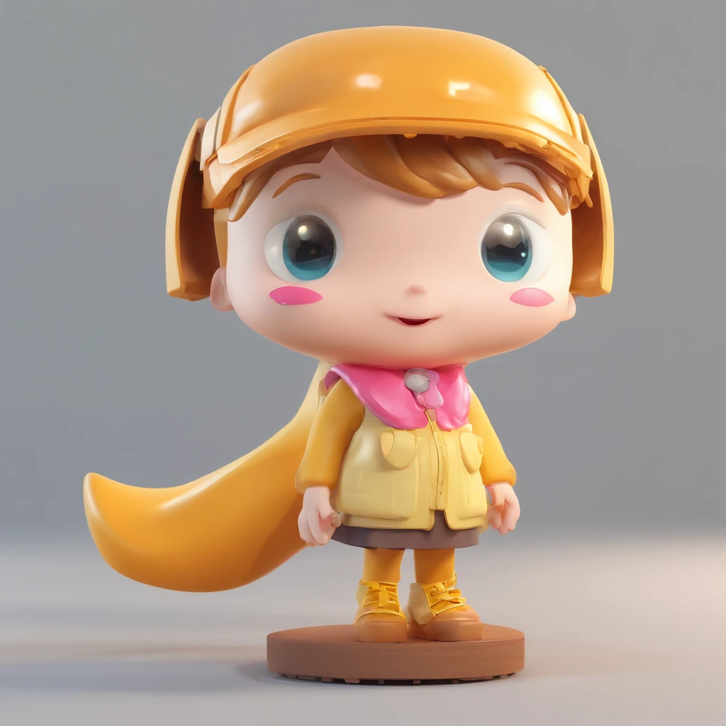super bonito IP menina por pop mart, olhos brilhantes, querubim,Vestidinho branco, argila, Modelos, um brinquedo de caixa cega, Brilhante e delicado,fundo limpo, Bom brilho, 3D rendering of,best quality