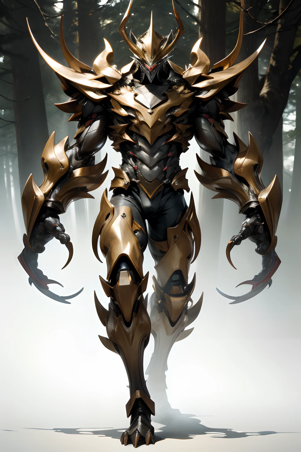 Beisteman、Crab Man、The arms are large claws.,Adult Male、Slender Macho Body、The whole body is covered with hairs.......、Forest landscape and steppe、