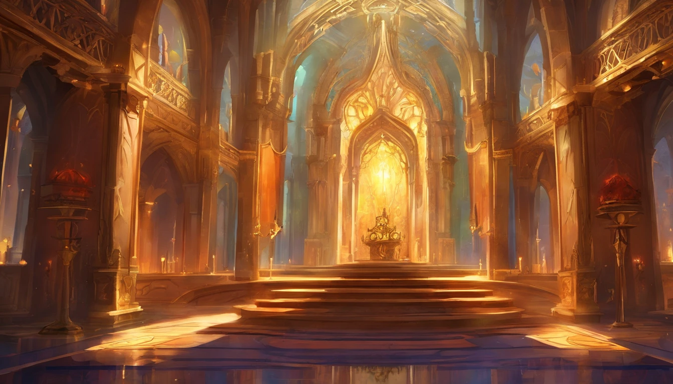 best quality,ultra-detailed,highres,(realistic:1.37),grand wizard acadamy main hall interior,magical aura,glowing sigils and runes,portraits,detailed paintings,wisdom and power,enchanted books and scrolls,sparkling chandeliers,mysterious shadows,flickering candlelight,vivid colors,elaborate wood carvings,majestic staircase,ornate pillars,ancient tapestries,dimly lit corners,imposing entrance,whispering echoes,celestial ceiling mural,impressive stained glass windows,luxurious velvet drapes,scent of ancient knowledge,classical music softly playing,tranquil atmosphere,symbols of elemental magic,illuminated displays of magical artifacts,quiet study areas,sunlight streaming in through skylights,cosmic energy,serene silence,arched doorways and arches,majestic marble floors,magical creatures hidden in corners,commemorative statues,enchanted doors leading to other realms,whimsical clock ticking gently,majestic throne at the end of the hall,ancestral portraits of powerful wizards,sense of history,distant laughter of students,air filled with anticipation,mobile suit of armor guarding the entrance