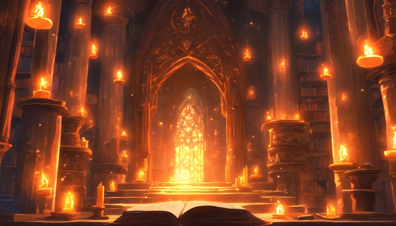 (best quality,4k,8k,highres,masterpiece:1.2),ultra-detailed,(realistic,photorealistic,photo-realistic:1.37),grand wizard academy library,magical aura,floating books,glowing sigils and runes,ancient manuscripts,vintage bookshelves,spiral staircase,enchanted atmosphere,dimming candles,mysterious shadows,aged parchment,richly adorned books,arcane knowledge,dusty tomes,magical incantations,hints of alchemy,whispering enchantments,spellbound ambiance,flickering torches,hidden passages,secret doorways,crackling fire,spell books,sparkling dust,ancient spells,powerful grimoires,magical manuscripts,glowing orbs of light,mystical symbols,otherworldly energy,serene stillness,ancestral wisdom,majestic tapestries,arcane artifacts,mystic gargoyle statues,dimly lit lanterns,illuminated manuscripts,magical knowledge,enchanted library scent,vibrant colors,ethereal whispers