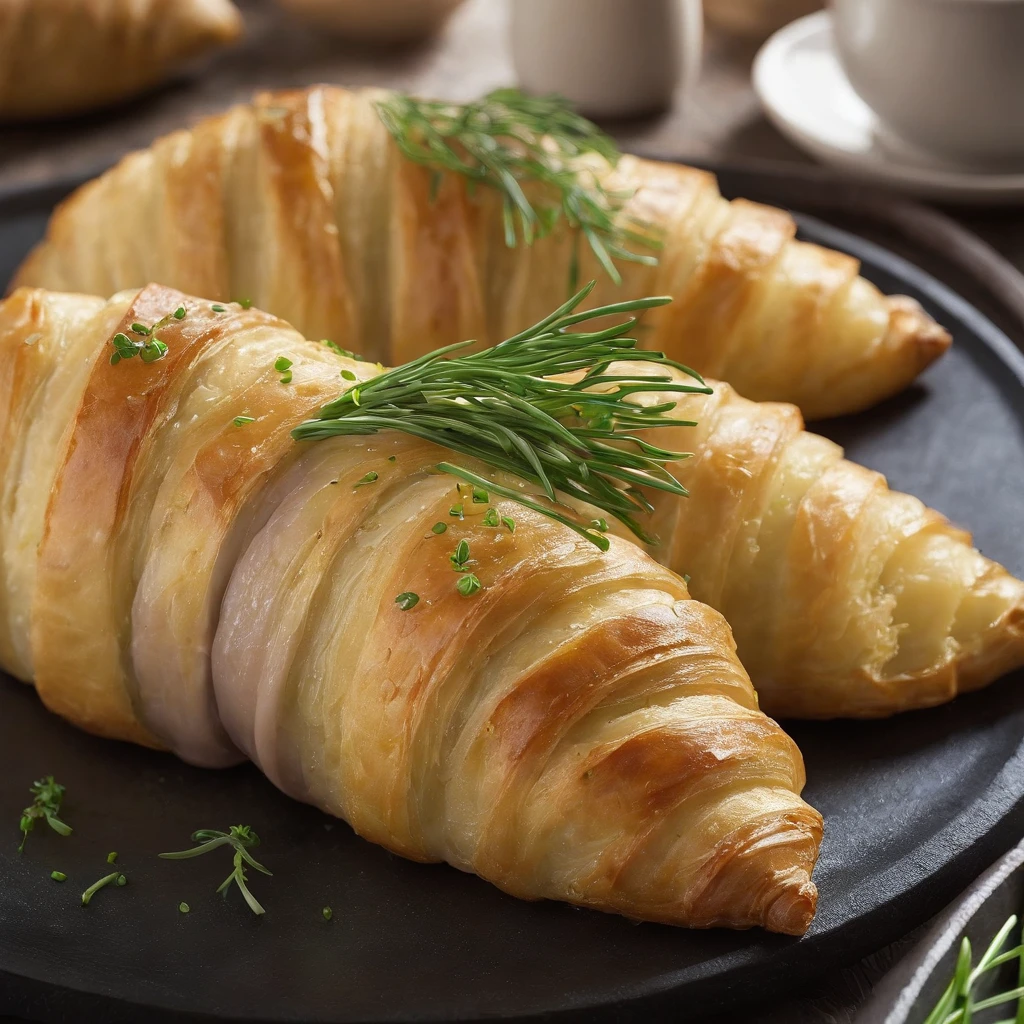 A tantalizing food photograph showcasing Gordon Ramsay’s famous Individual Beef Wellingtons. Each wellington features a perfectly seared 200-gram fillet mignon, enveloped in a savory blend of herby mushrooms and prosciutto, all encased in a pocket of golden brown puff pastry. The dish is elegantly presented with a side of creamy mashed potatoes sprinkled with chives. The style is a high-quality food photography session, capturing the dish's mouthwatering textures and colors. Use a professional DSLR camera with a macro lens to emphasize the details of the puff pastry and the glistening fillet. --ar 16:9 --v 5