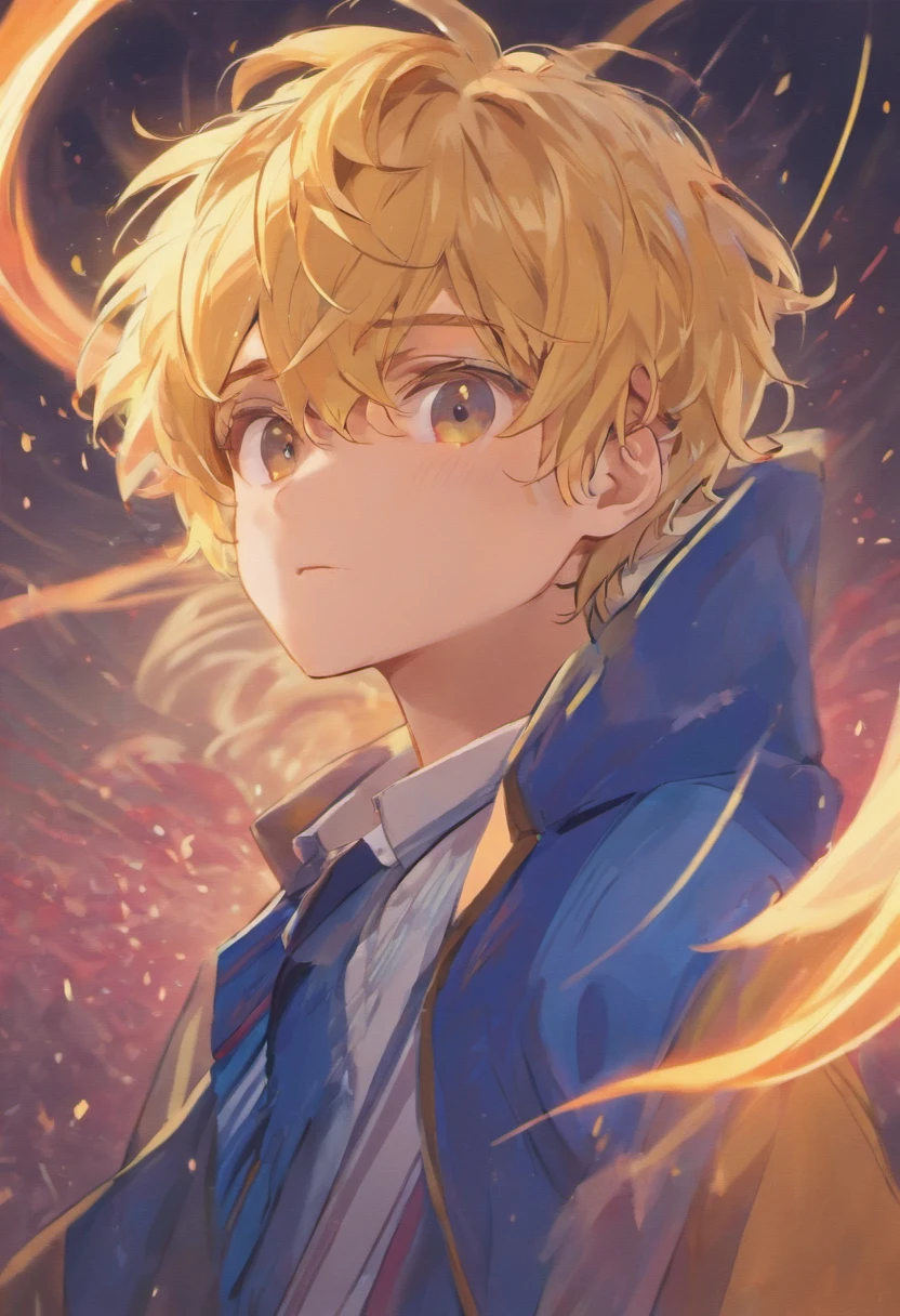 Create an image of streamer Lucas Fernandes in a Disney Pixar version with curly blonde hair