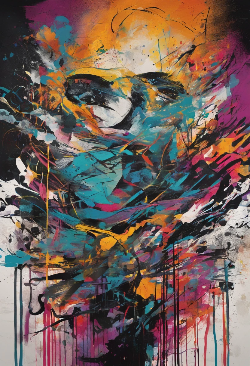 Twin Peaks, Shelley, unseen overwhelming maximal sorrow, VHS, glitch, distorted, nostalgia, 90's retro vibes, analog tape, vcr aesthetics, tv, television, hand drawn, (full roygbiv color) ink charcoal expressive illustration, no light source, darkness, light mask uv rays across face,