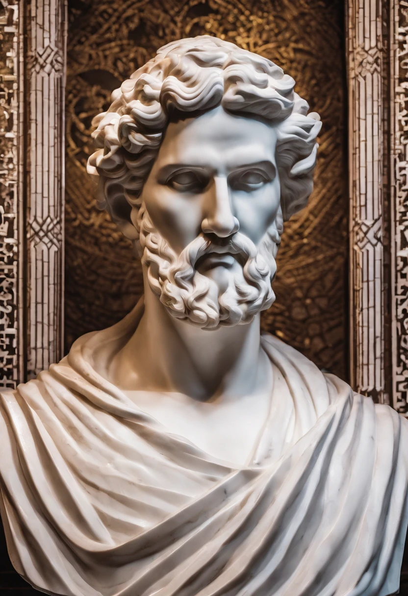 (CG de alta qualidade:1.2,rico em detalhes,8k,A high resolution) Socrates portrayed as a superhero, homem, 55 anos, um pouco acima do peso, barba espessa, vestimenta humilde, ombros largos, right hand indicator pointing forward, luz branca de poder na ponta do dedo indicador, testa proeminente e enrugada, um pouco calvo, cabelos levemente ondulados, nariz reto, olhos castanhos e penetrantes, sorriso no canto da boca, ring of white and transparent lights of power around the head, wears a gray woolen and worn tunic, blue skies, oliveiras, Ancient Greece, Greek Agora, Cavaleiro dos Zodiaco.