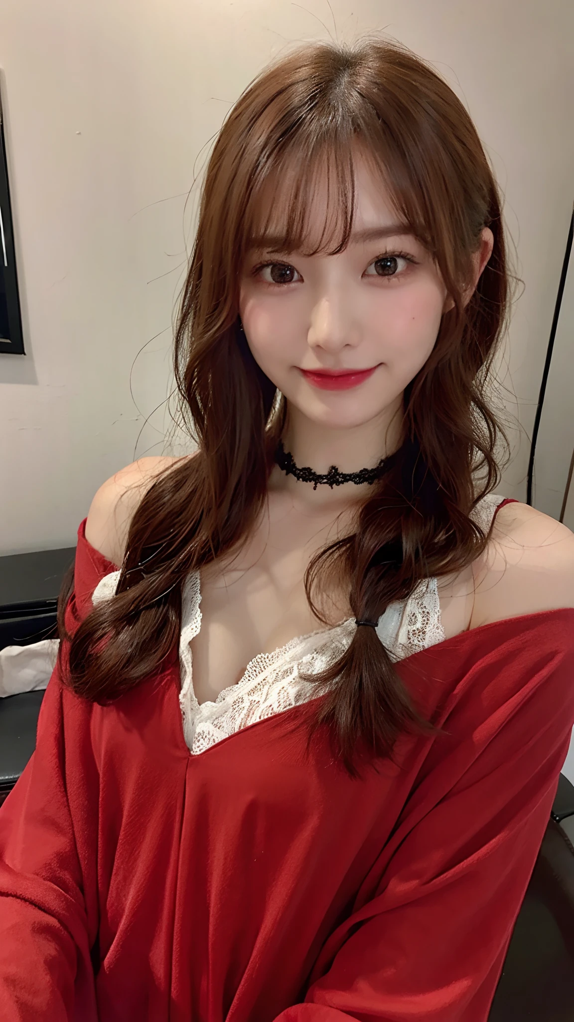 Brown hair、