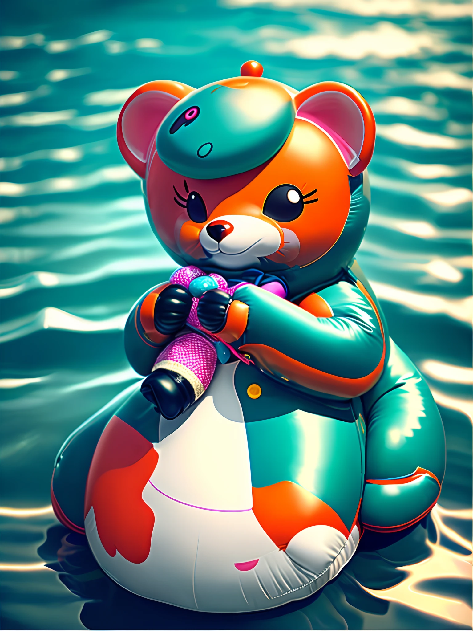 pooltoy fursona wearing stockings