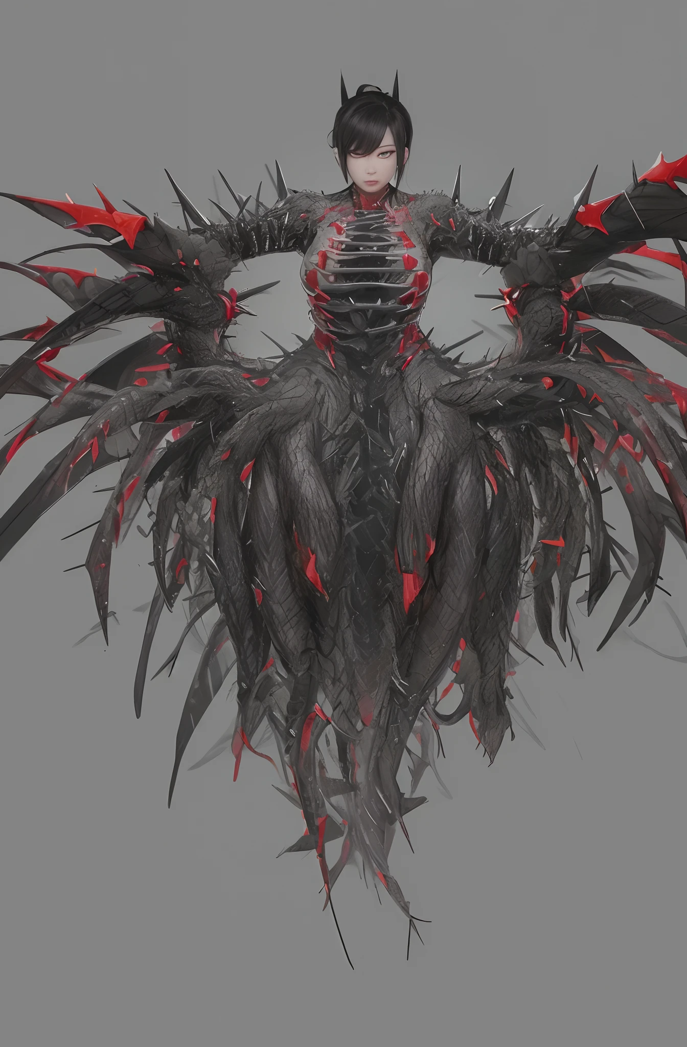 Exceptionally ugly。They are tall and bulky，musculous，Huge size。The skin is dark gray or reddish，Smooth and greasy，It gives a feeling of uncleanness。Xi Xiaoyu's body was covered with spikes and protrusions，Each spike is highly poisonous，Touching it can cause severe pain。