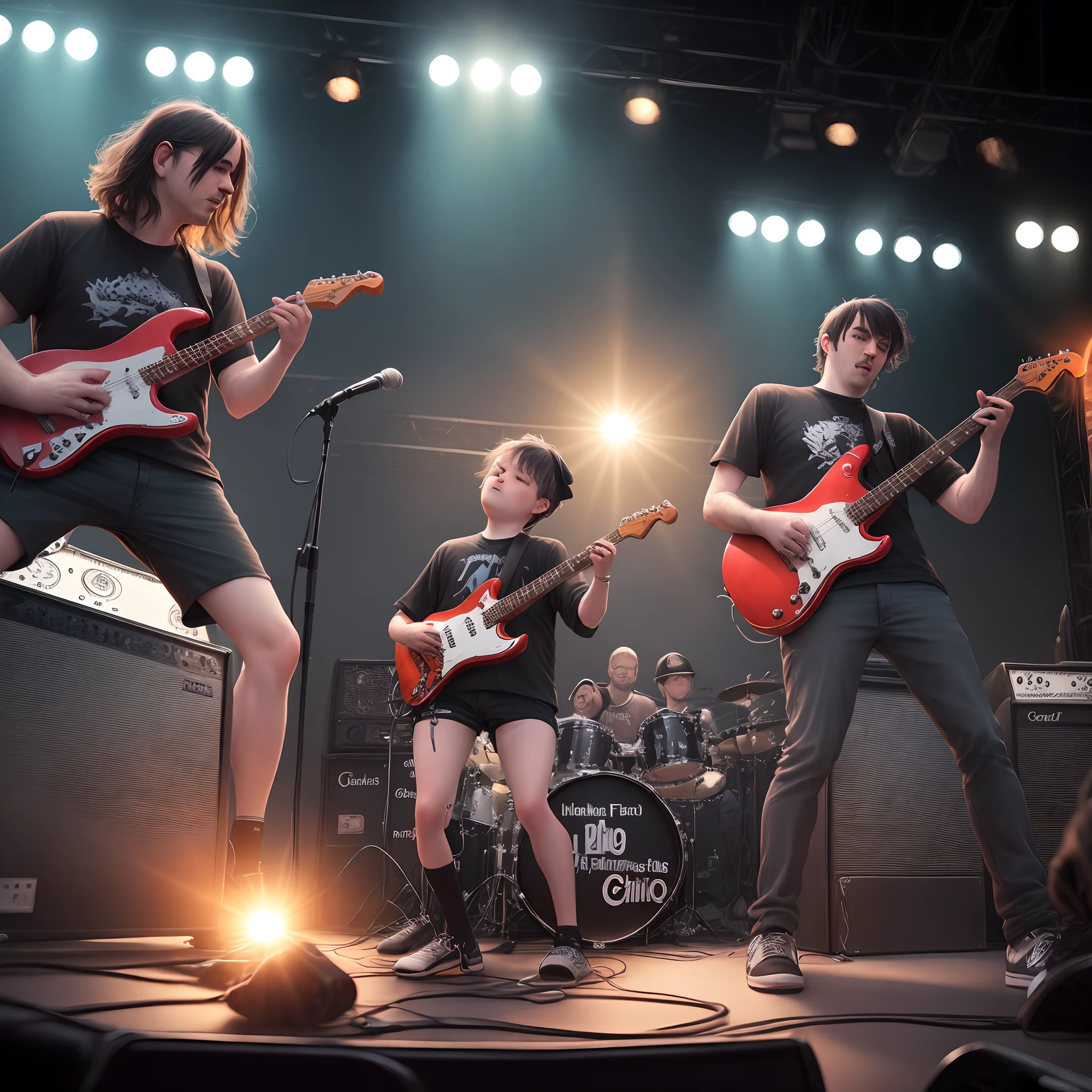 create a band logo for a band called father figure from chicago