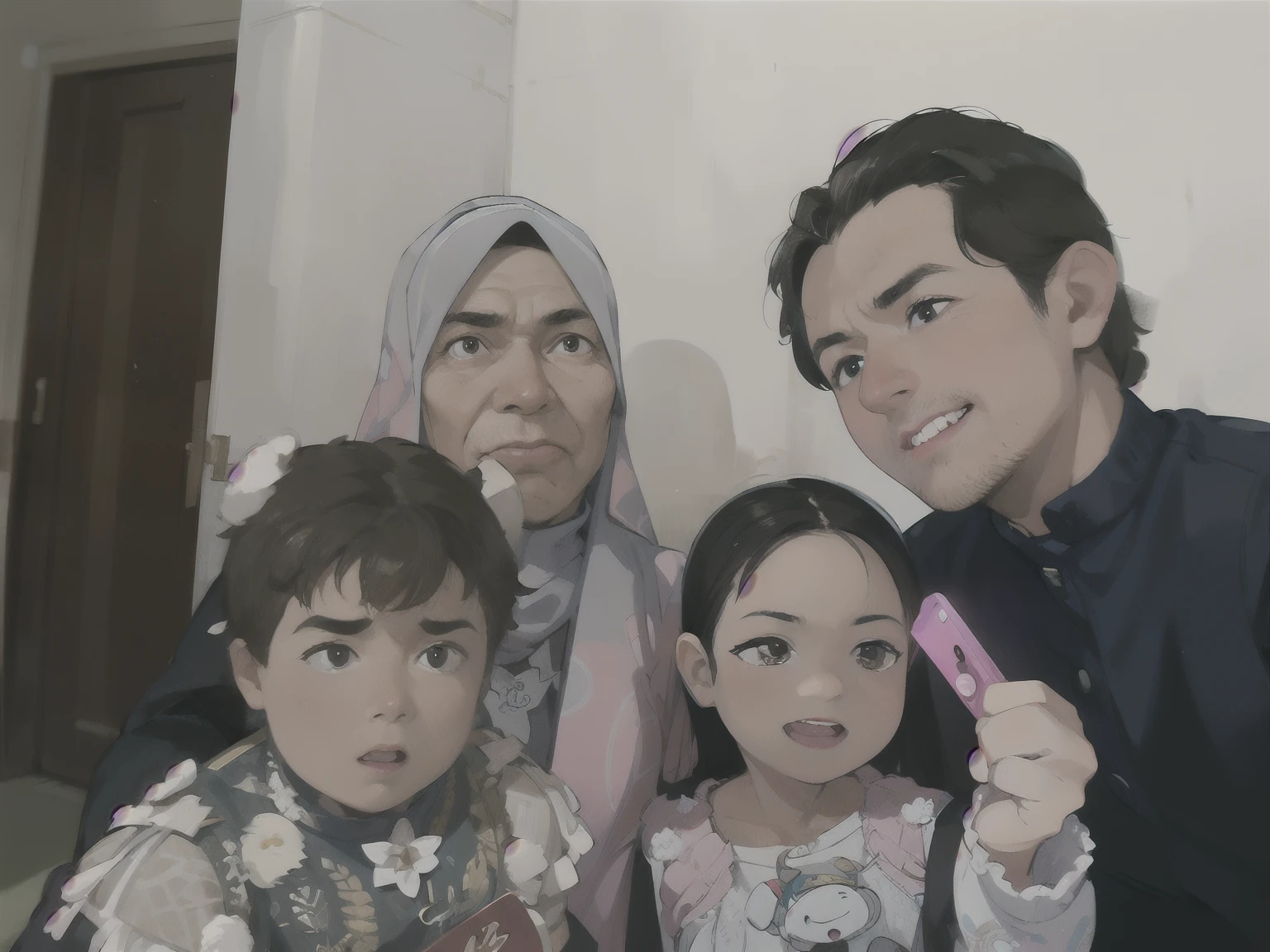 there are three people posing for a picture with a baby, happy family, selfie photo, taken with sony alpha 9, an indonesian family portrait, shot on nikon z9, selfie, taken on go pro hero8, shot with iphone 1 0, taken with canon eos 5 d mark iv, foto, selfie!!!!!, full protrait, old picture, 8k selfie photograph