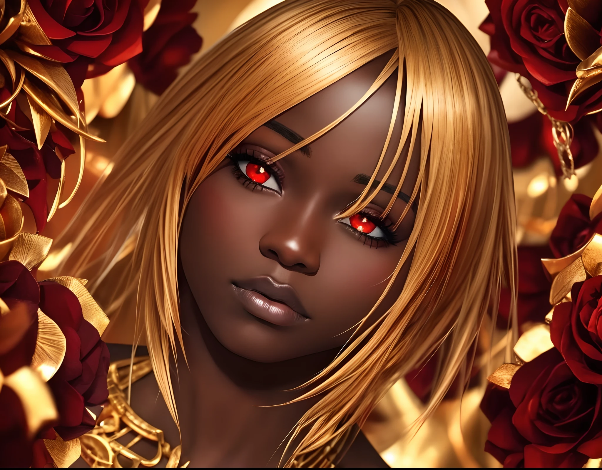 gay,dark skin,red eyes,gold hair --auto --s2