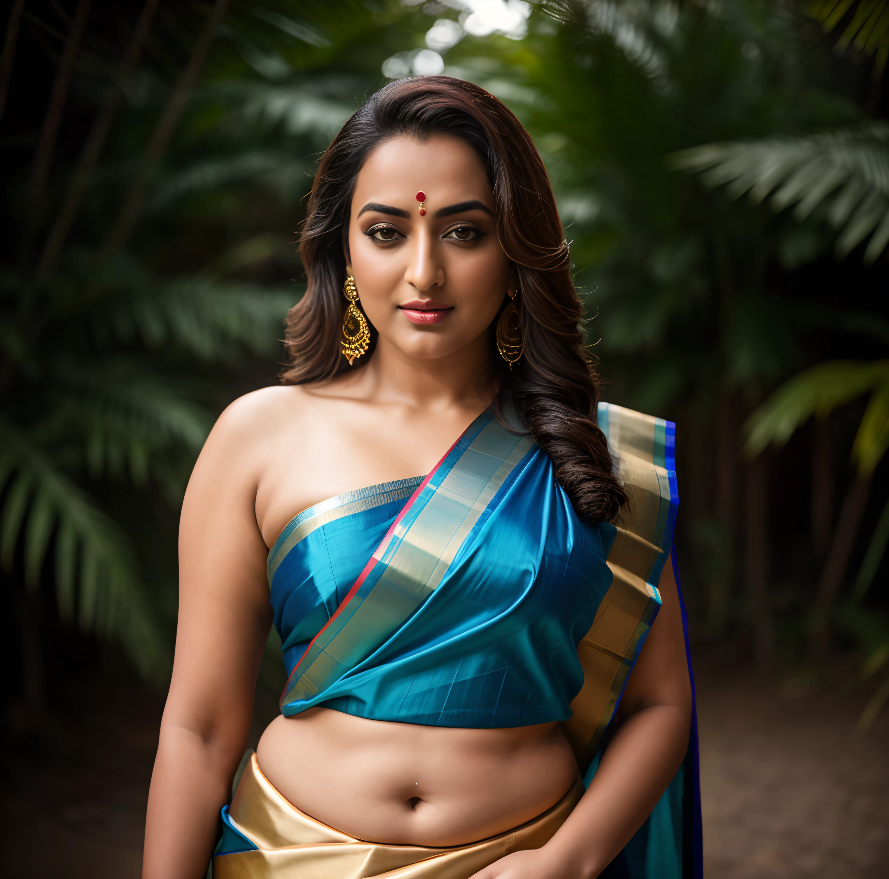 Foto RAW, photorealistic, photography, full body shot, master shot, Saree model, model Photography, Indian saree shoot, Indian traditional wear advertising photography, traditional wear brand shoot, face of Indian actress Sonakshi Sinha, masterpiece, realistic, realism, photorealism, high contrast, photorealistic Artstation 8k HD digital art trend of high definition and detailed realistic skin texture, ultra detail, realistic skin texture, armature, best quality, ultra high definition, (photorealistic:1.4),, high resolution, detail, raw photo, Re sharp, by Lee Jefferies Nikon D850 Film Stock Photo 4 Kodak Portra 400 Camera F1.6 Lens Rich Color Ultra Real Realistic Realistic Textures Dramatic Lighting Unreal Engine Trending at Art Station Cinestill 800,(pele altamente detalhada: 1.2), 8k UHD, DSLR, soft-lighting, alta qualidade, grain of film, Fujifilm XT3