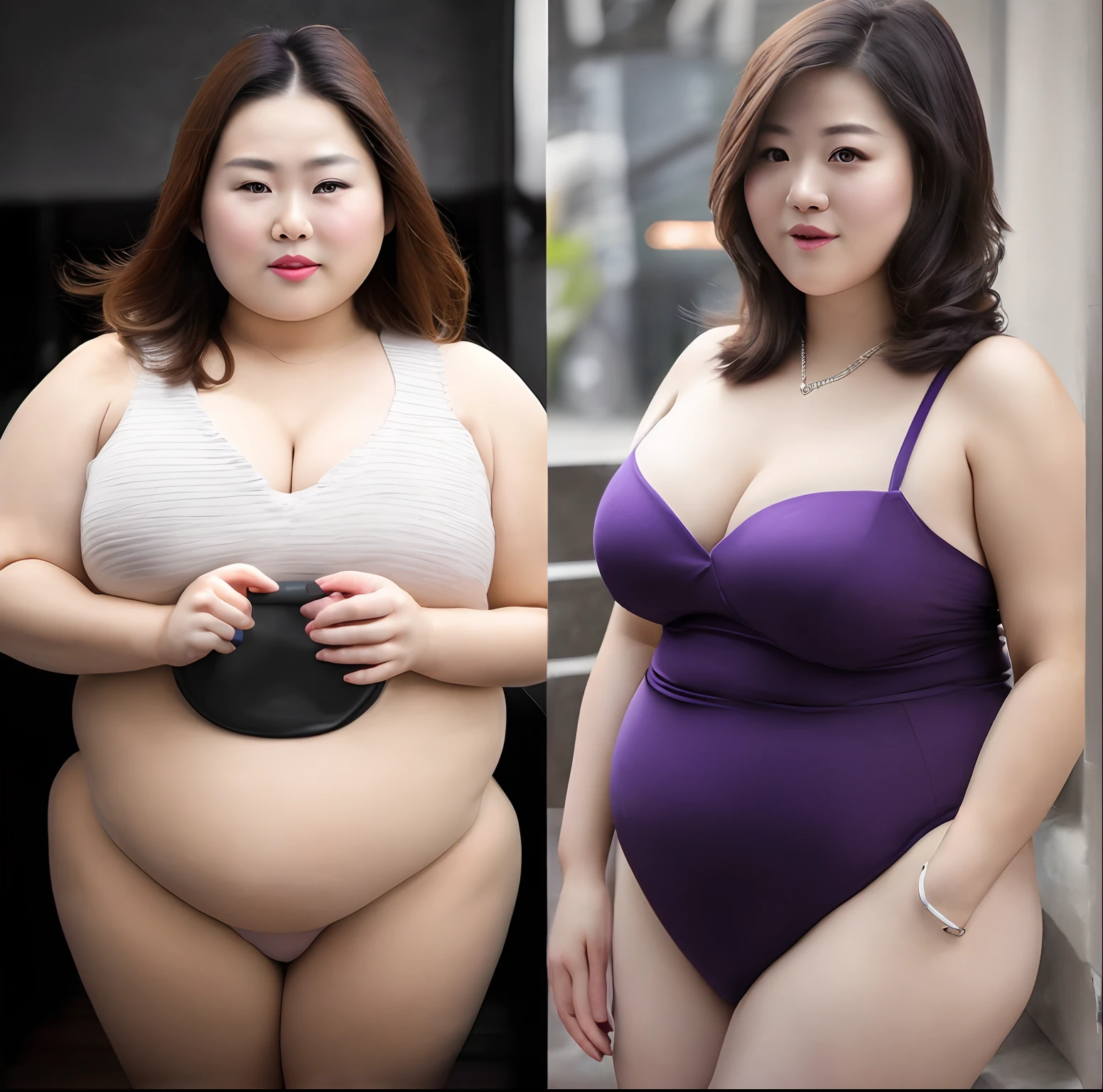 Plump sexy Japan woman