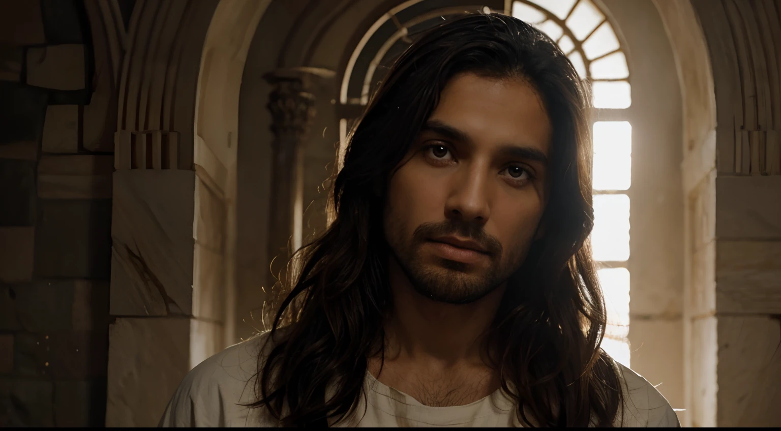 me juda a criar um prompt da imagem de jesus cristo na nuvem