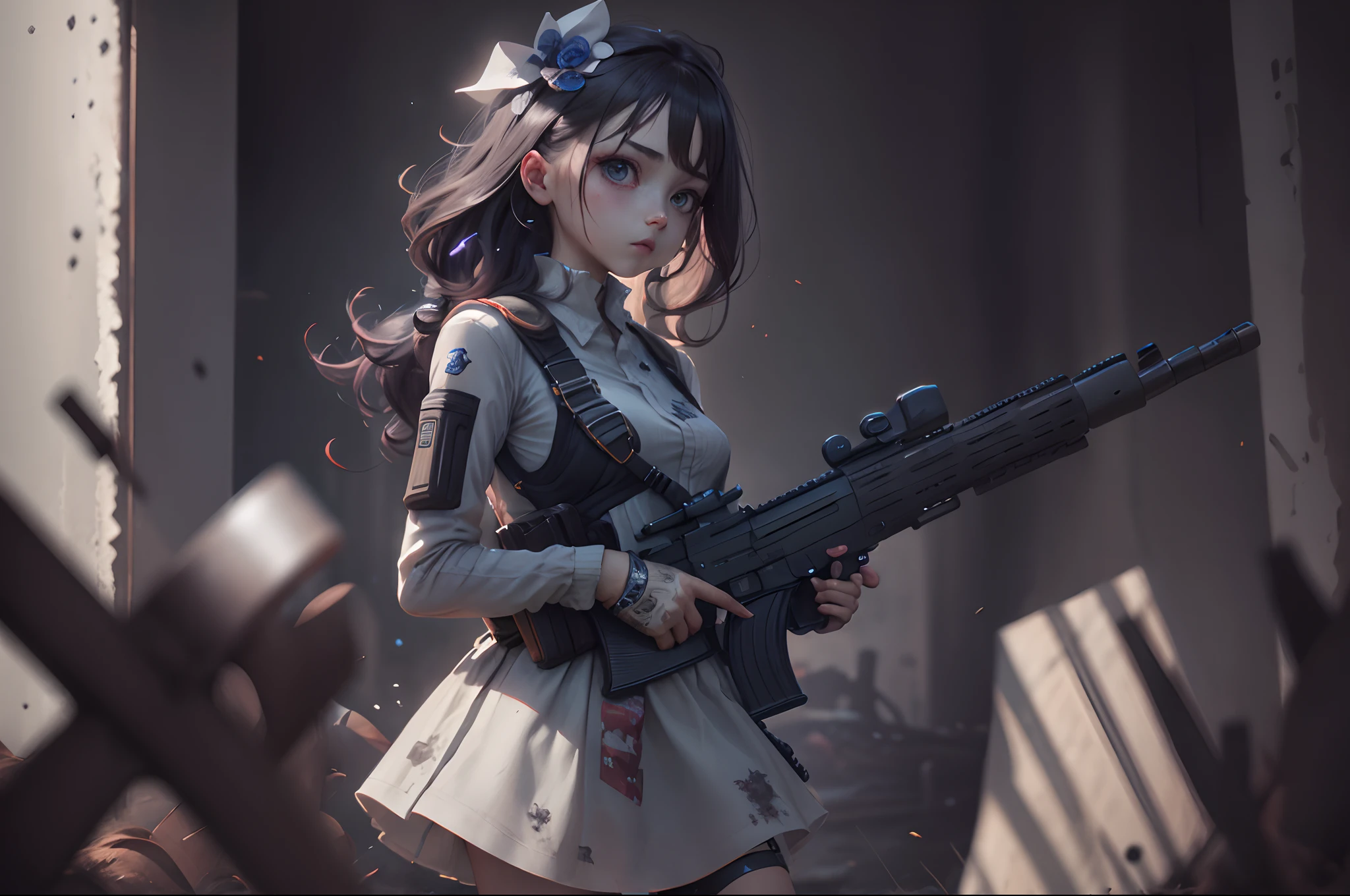 Girl with a gun