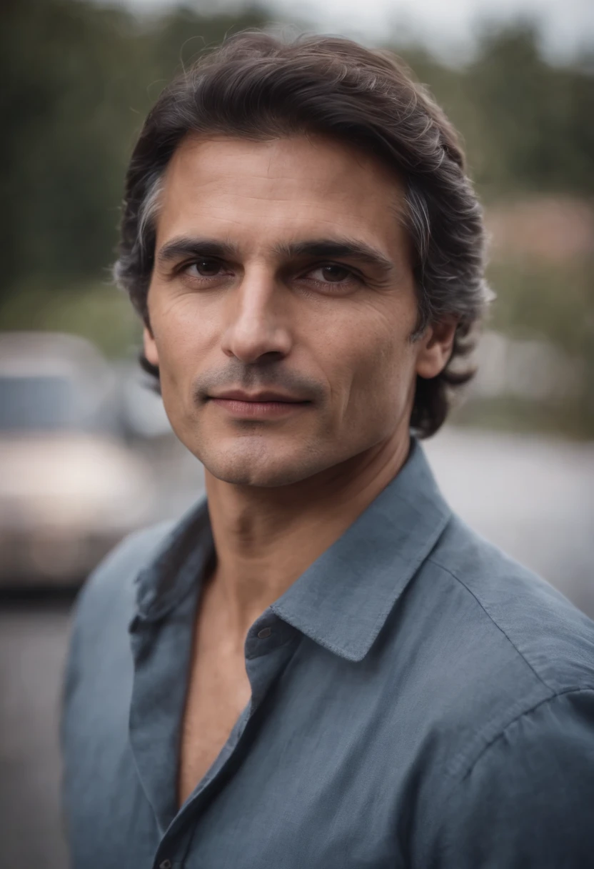 Nelson Piquet looking at the camera