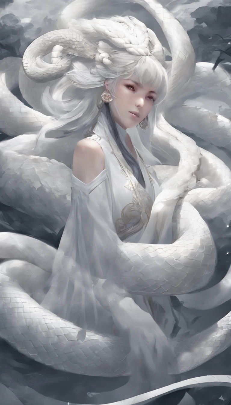 an adult cat girl, with white hair wearing a nightdress, getting HELD by tentacles, nsfw art