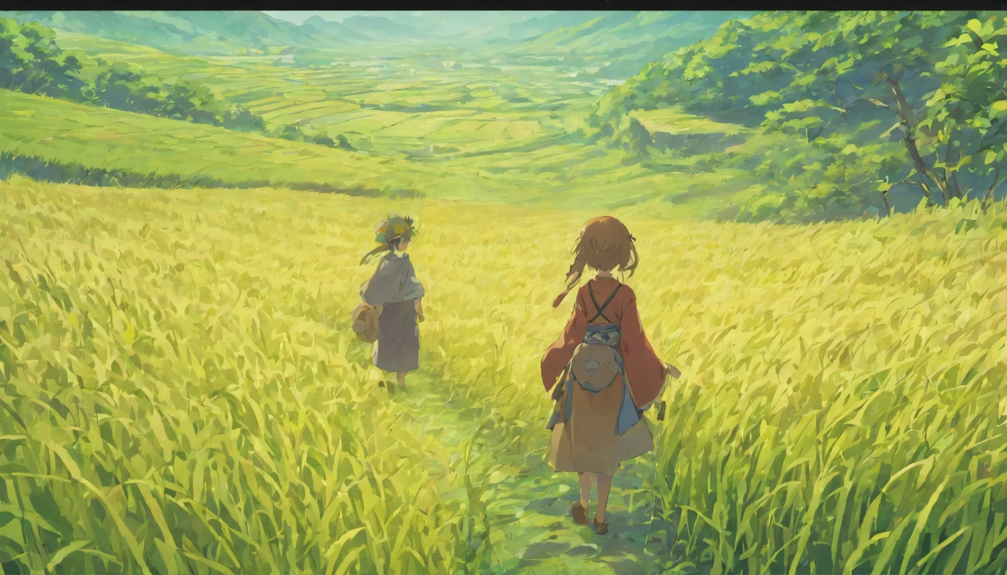 peasant、ricefield、Work