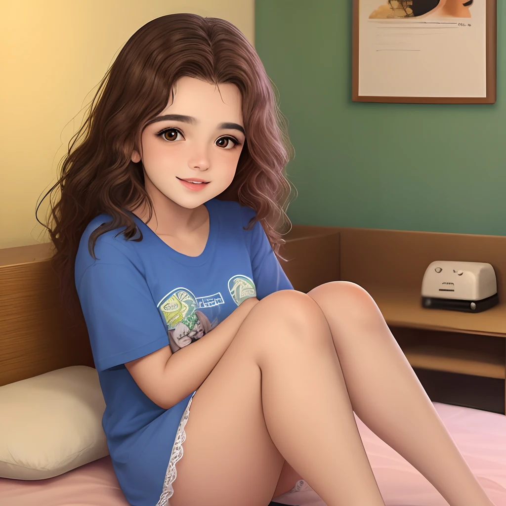 Laurinha deitada dormingo em um lugar lindo