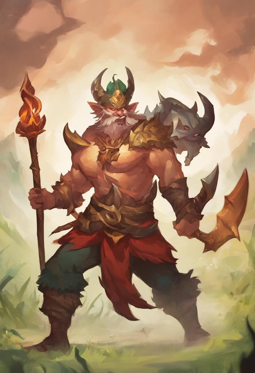 Heroes from Dota Huskar fights Kunka