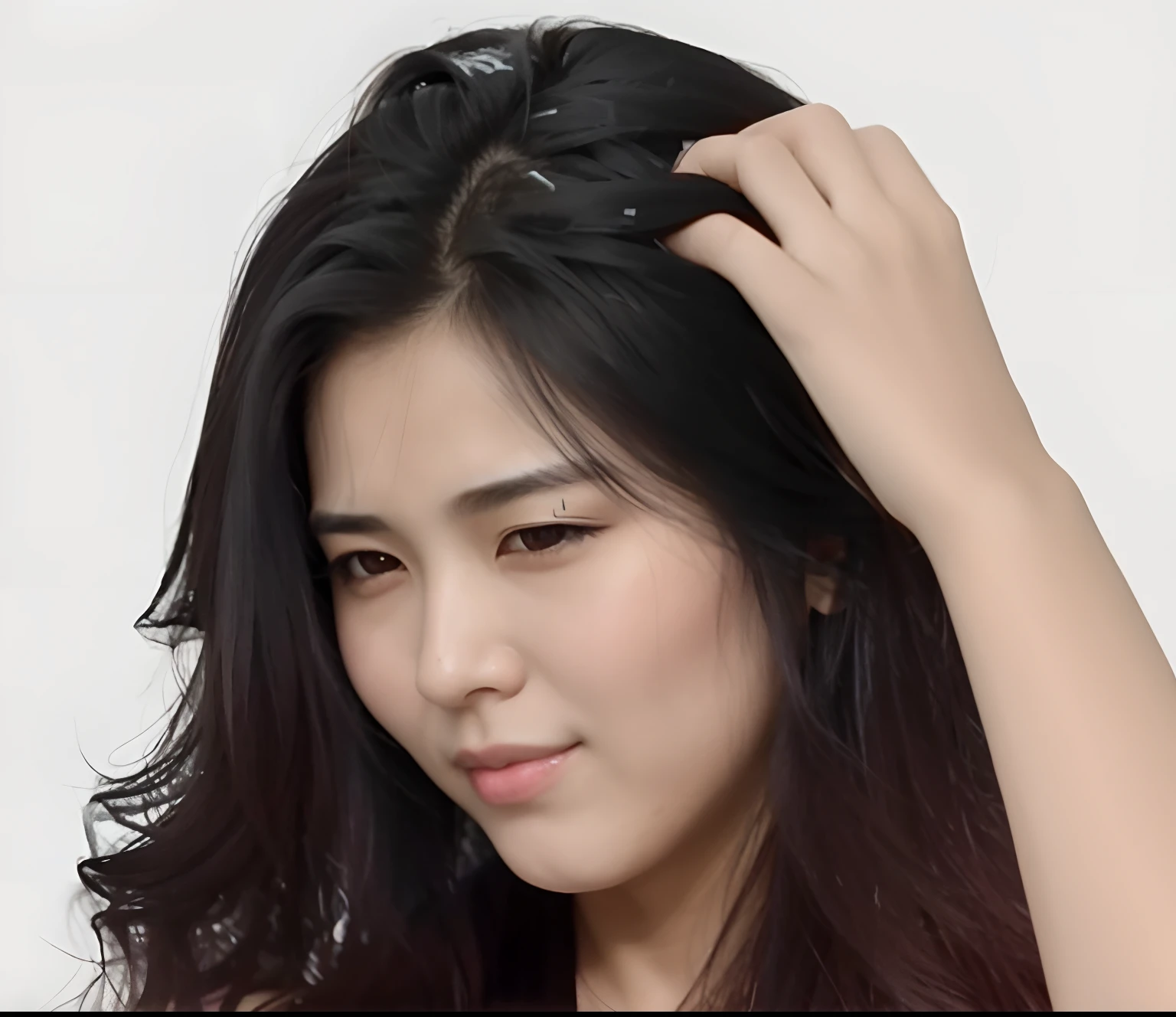 Allaf Asian woman with long black hair combing her hair, Thinning hair, greasy hair, Hair, wet dripping hair, Actress, Bushy and unkempt black hair, soaking wet hair, Female with long black hair, buzzed hair on temple, Moist, nivanh chanthara, Natural, hair over face, Hair gel is good
