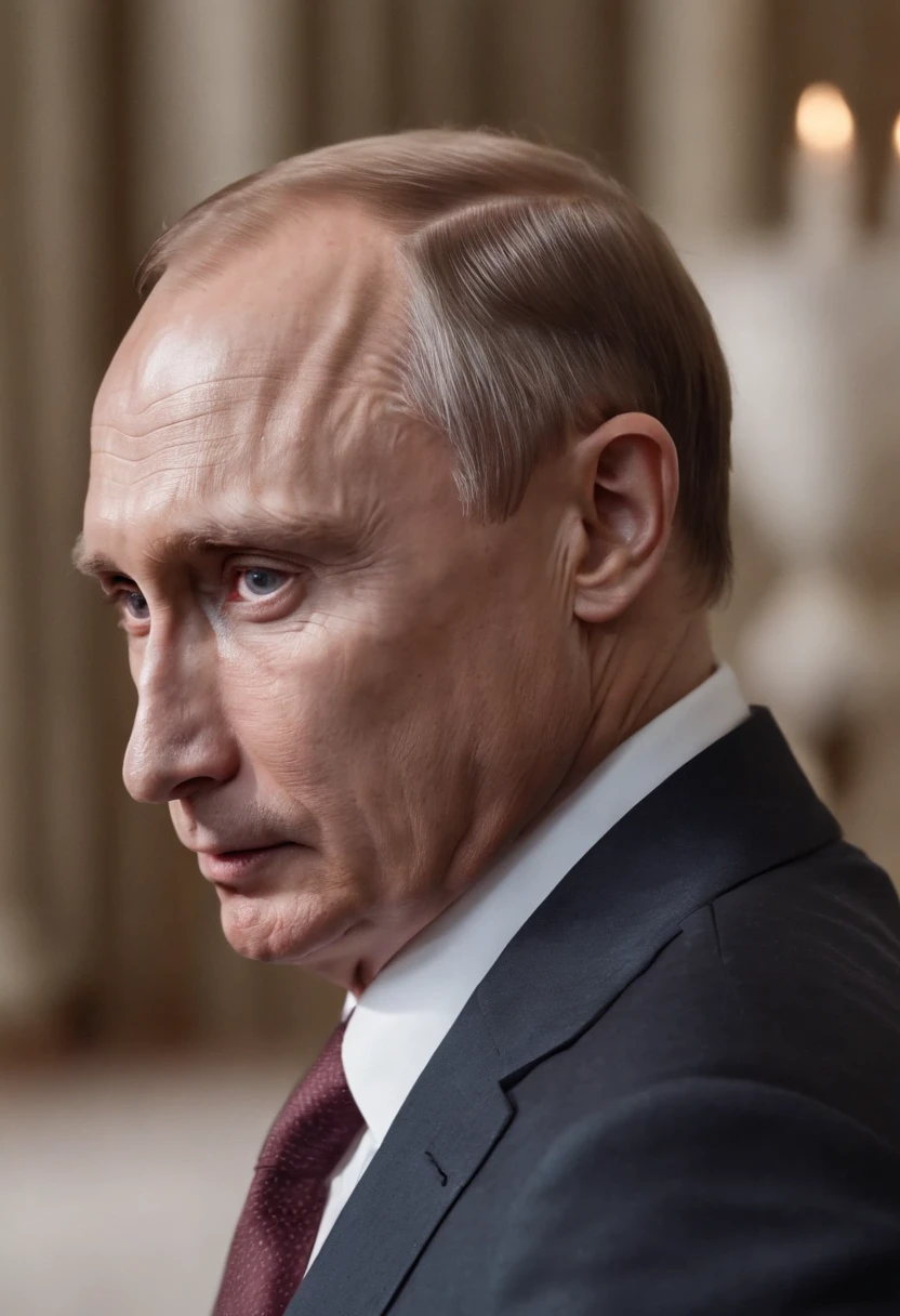 Vladimir Putin looking at the camera