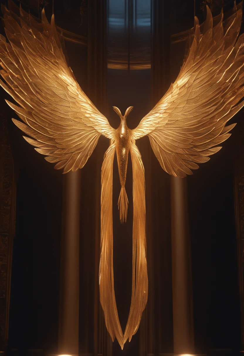 (best quality,4k,8k,highres,masterpiece:1.2),ultra-detailed,(realistic,photorealistic,photo-realistic:1.37),futuristic,anjlr wings,isolated,unique,shiny metallic surface,sharp edges,elegant curvature,feather-like texture,subtle glow,glowing patterns,hovering in midair,translucent,unearthly,chrome finish,reflective quality,majestic wingspan,extraordinary,ethereal,lightweight,stylish,otherworldly,exquisite craftsmanship,high-tech design,highly advanced,advanced technology,dynamic energy,futuristic lighting,neon lights,colorful,pulsating glow,intricate detailing,sleek lines,mesmerizing,powerful presence,technology-driven,innovative,creative composition,artistic expression,vibrant colors,sleek and modern,abstract aesthetic
